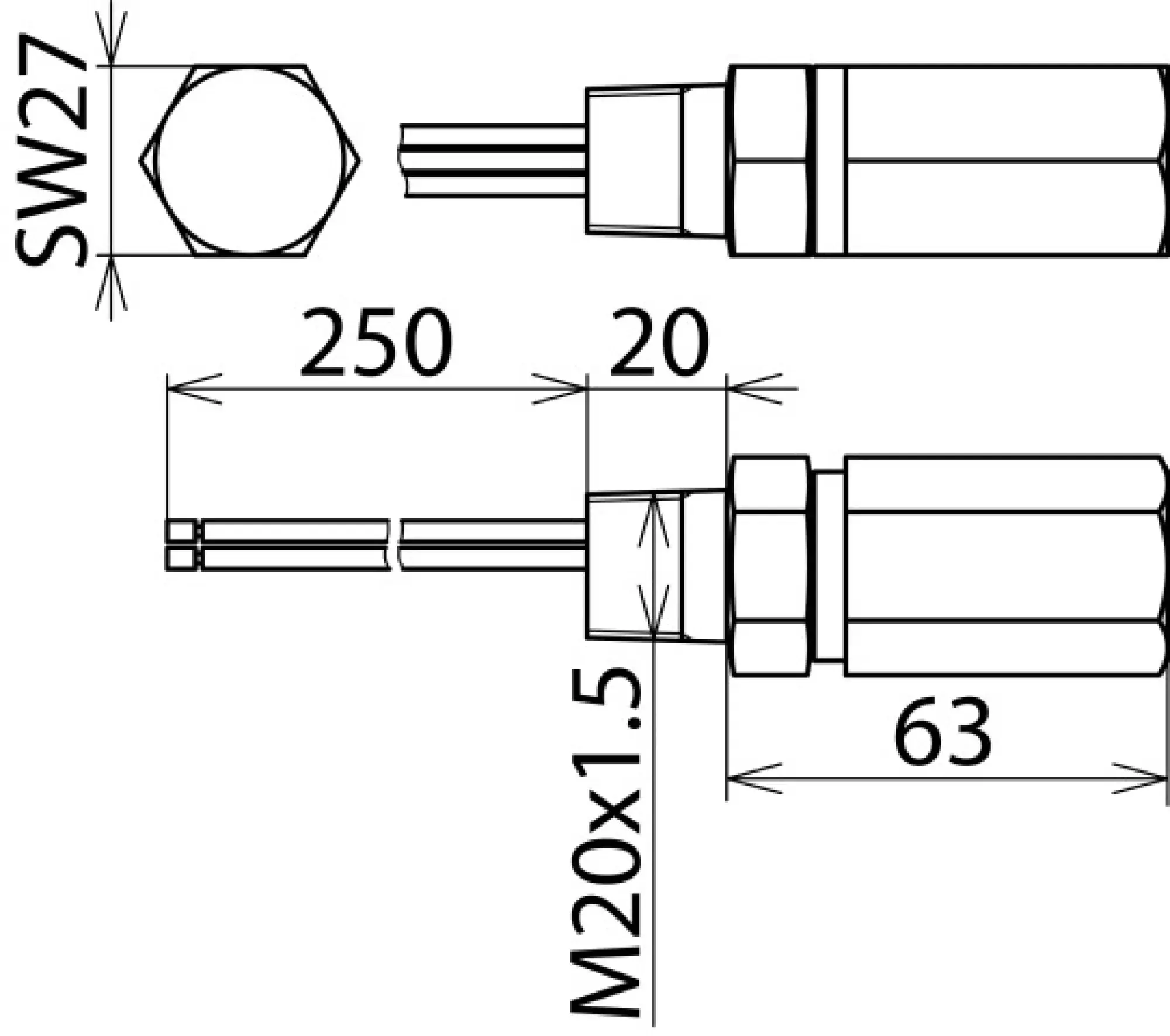 Dehn 929969 Surge arrester DEHNpipe Ex (d) with M20x1.5 male thread (img_004) Dehn 929969 Surge arrester DEHNpipe Ex (d) with M20x1.5 male thread (img_004)