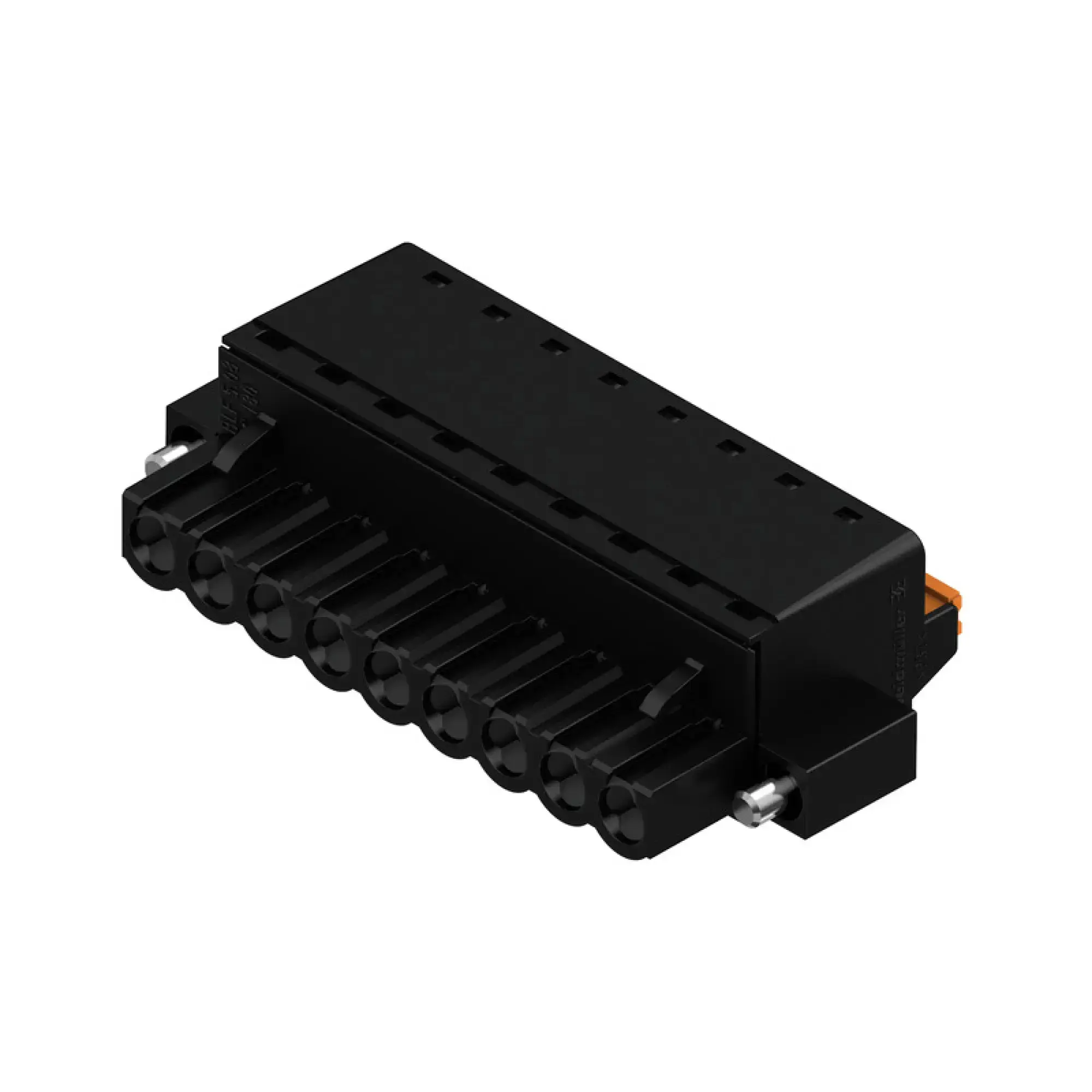 Weidmüller 1012720000 PCB connector (wire connection), 320 V, 24 A, Pitch in mm: 5.08, 3.31 mm², Number of poles: 9, PUSH IN with actuator, Box (img_001)