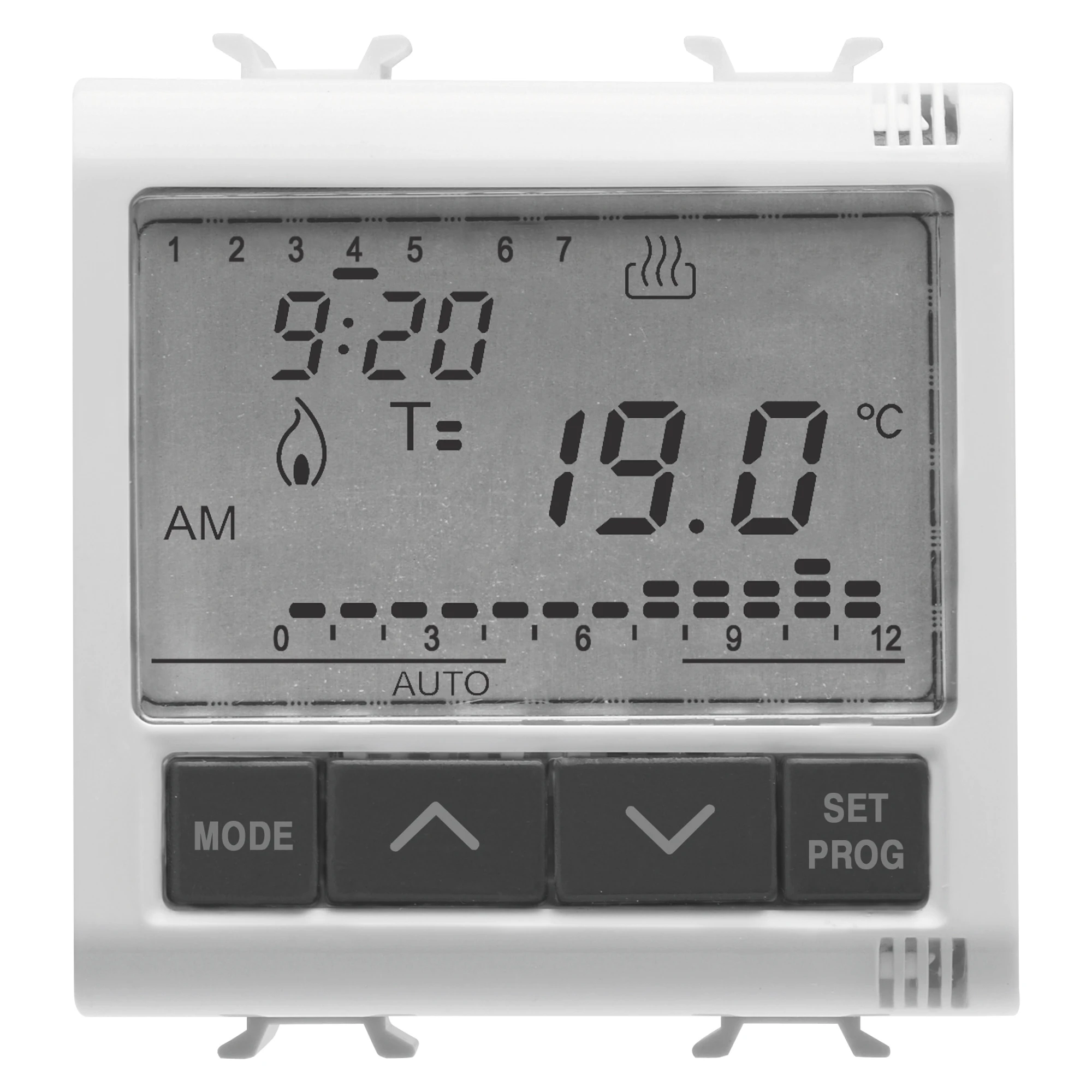 GEWISS GW10703 TIMED THERMOSTAT DAILY/WEEKLY PROGRAMMING - 230V ac 50/60Hz - 2 MODULES - GLOSSY WHITE - CHORUSMART (img_001) GEWISS GW10703 TIMED THERMOSTAT DAILY/WEEKLY PROGRAMMING - 230V ac 50/60Hz - 2 MODULES - GLOSSY WHITE - CHORUSMART (img_001)