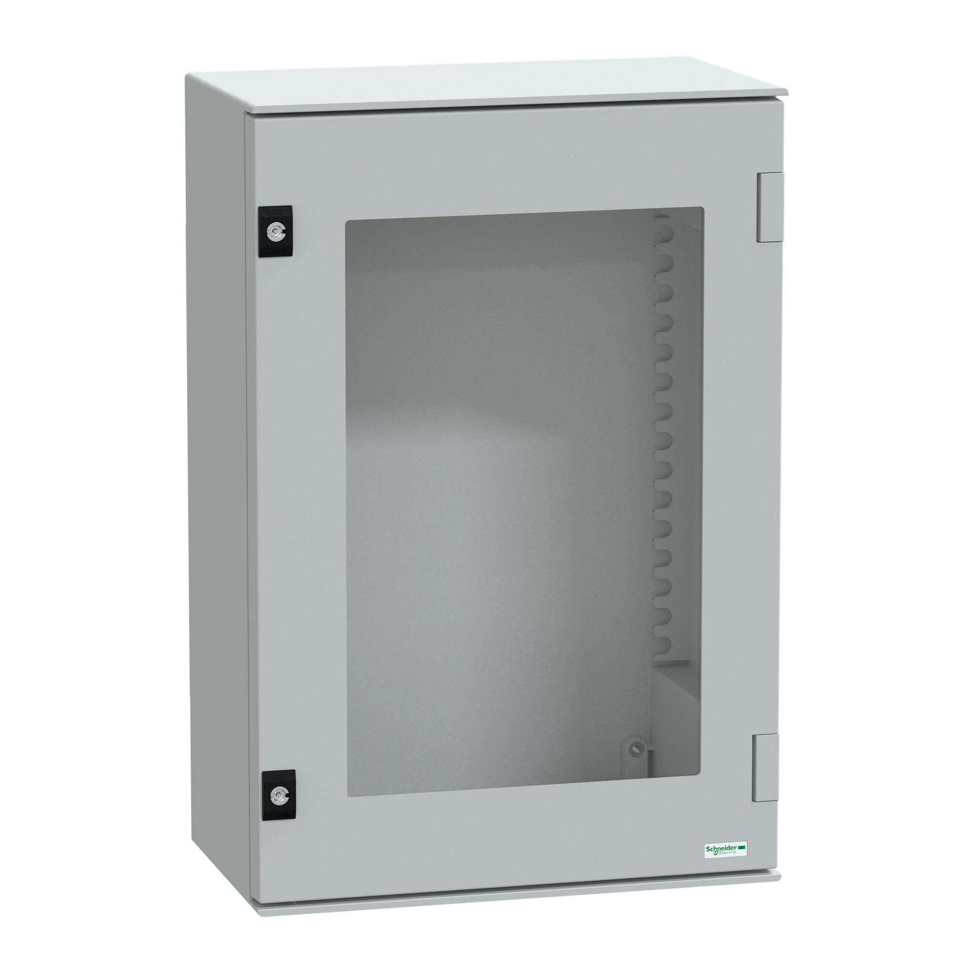Schneider Electric NSYPLM64TG Polyester enclosure PLM wall mounting, without MP H647xB436xT250mm IP66, transp. door (img_001)