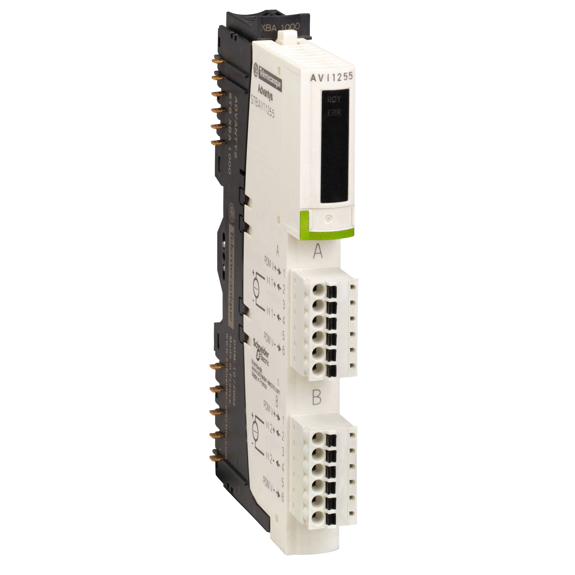 Schneider Electric STBAVI1255K Kit analog input module base STB, 0-10 V, 2 inputs, 10 Bit (img_001)