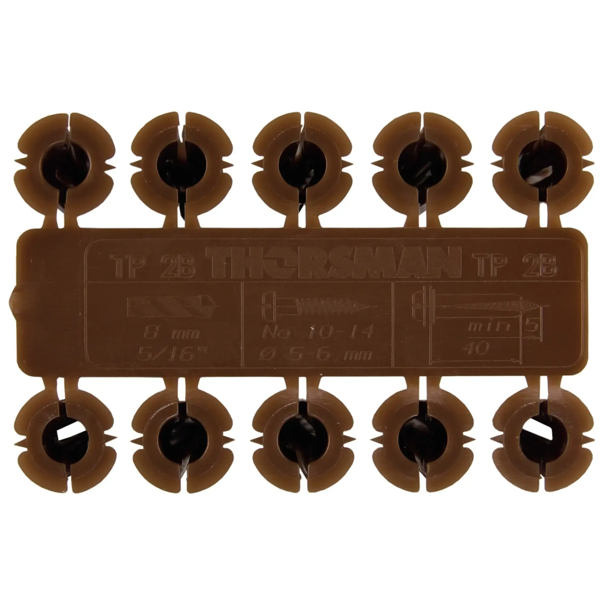 Schneider Electric 1005008 Universal dowel TP2B 8x40mm brown Thorsman 100pcs/pack (img_002) Schneider Electric 1005008 Universal dowel TP2B 8x40mm brown Thorsman 100pcs/pack (img_002)