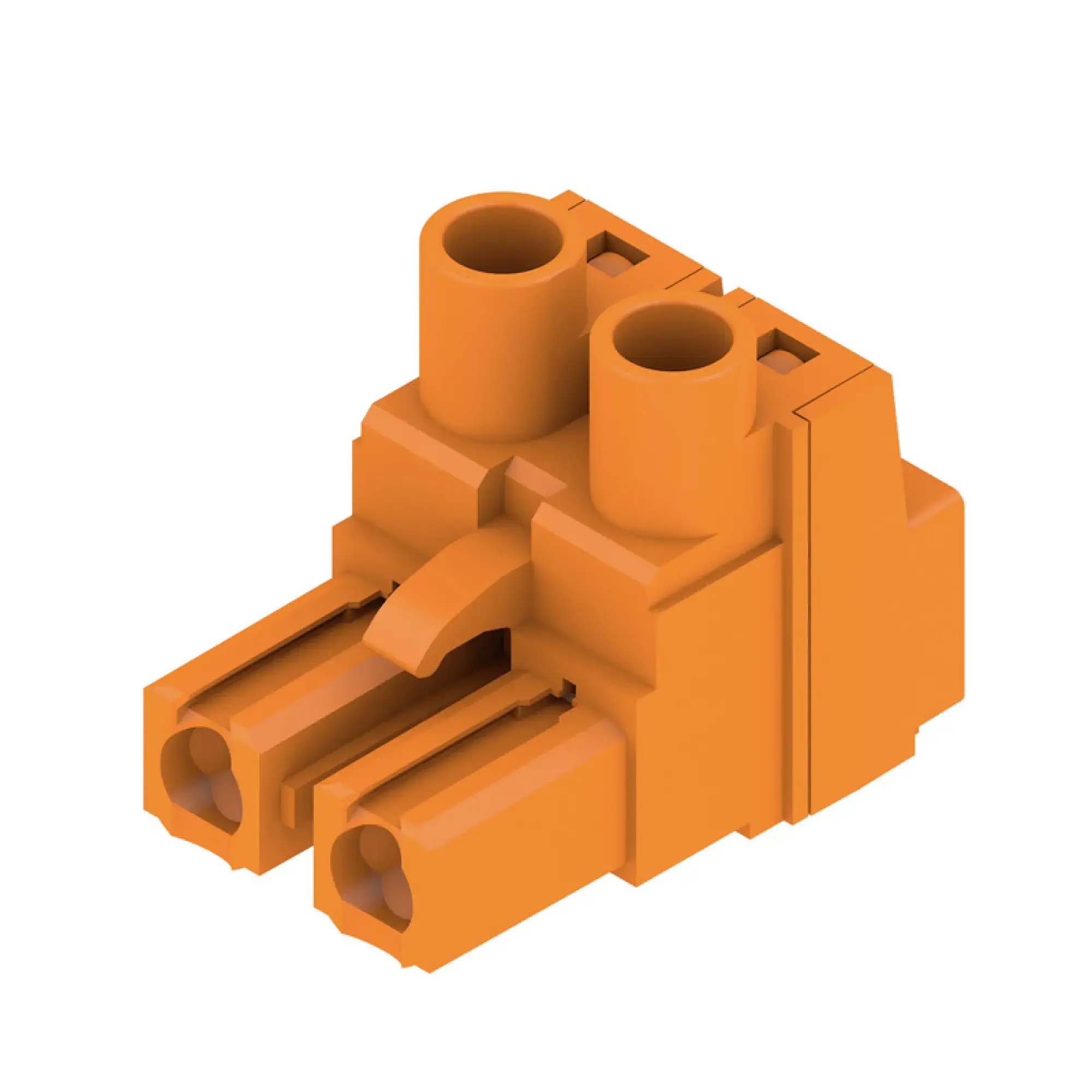 Weidmüller 1980480000 PCB connector (wire connection), 500 V, 29 A, Pitch in mm: 7.62, 4 mm², Number of poles: 2, Clamping yoke connection, Box (img_001)