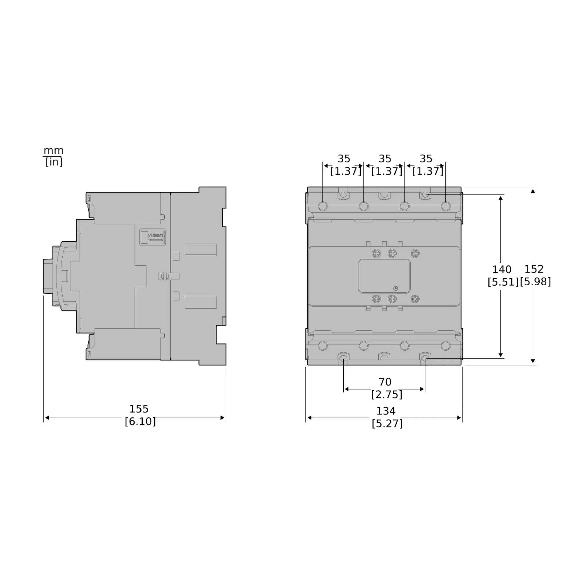 Schneider Electric LC1DT200A6EHE Leistungsschütz TeSys Deca LC1D 4p, +1S+1Ö, 200 A, 400 V AC1, Spule 48-130V AC/DC, mit Bolzenanschluss LC1DT200A6EHE (img_002) Schneider Electric LC1DT200A6EHE Leistungsschütz TeSys Deca LC1D 4p, +1S+1Ö, 200 A, 400 V AC1, Spule 48-130V AC/DC, mit Bolzenanschluss LC1DT200A6EHE (img_002)