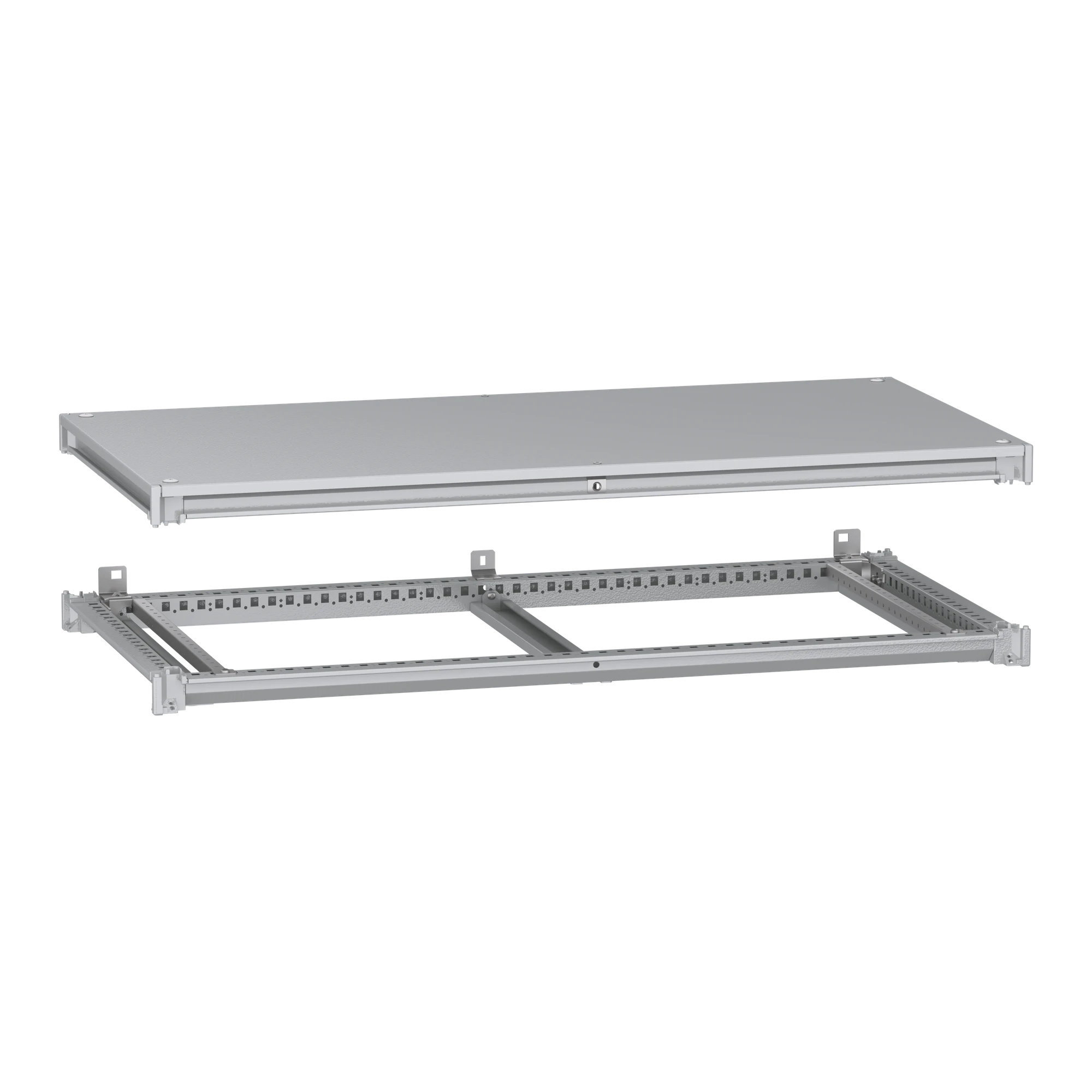 Schneider Electric NSYSFNC126 Lower and upper frame, PanelSeT SFN, for electrical enclosure W 1200 x D 600 mm, including roof (img_001)