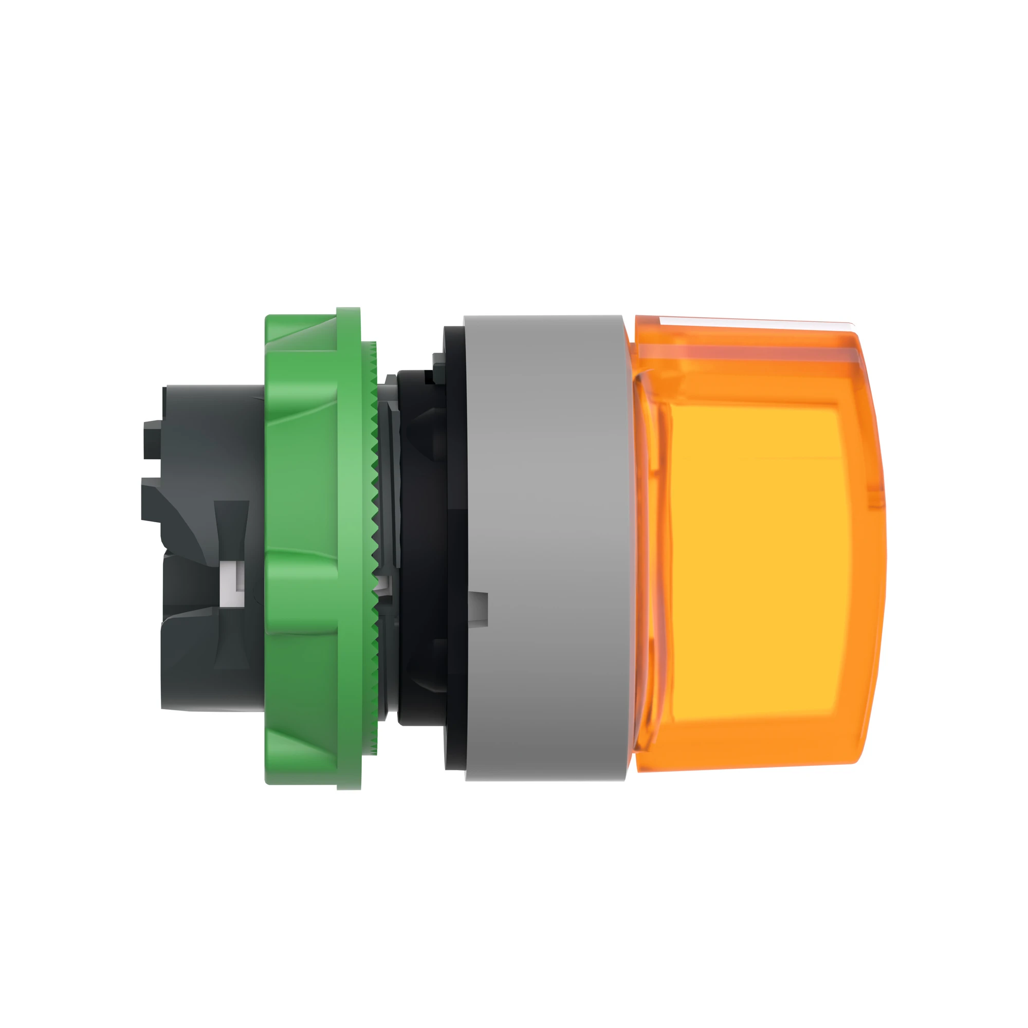Schneider Electric ZB5AK1753C0 Pilot light selector switch, front element, Harmony XB5, plastic, 22mm, orange, for universal LED, 3 positions, momentary (img_006)