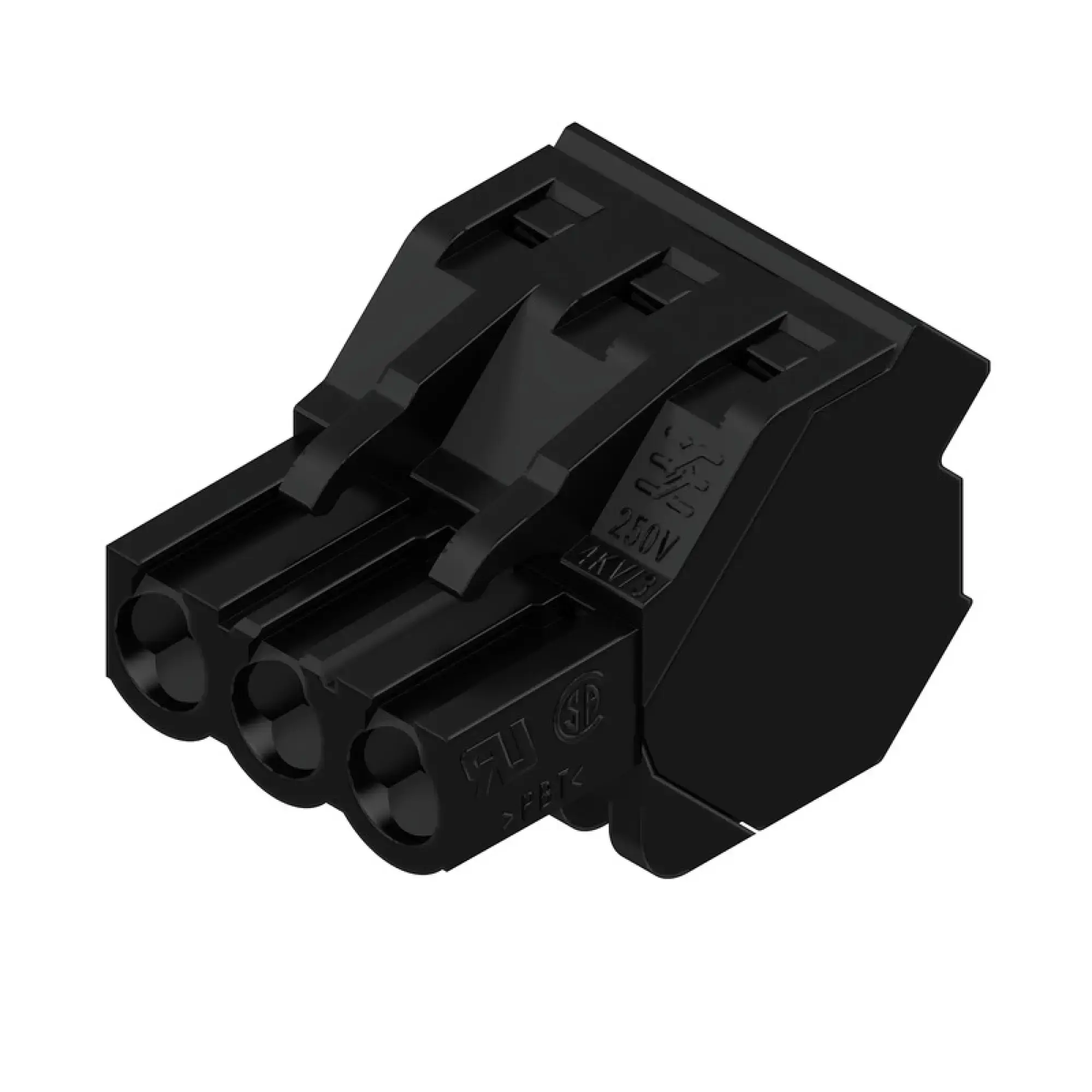 Weidmüller 1946570000 PCB connector (wire connection), 320 V, 17.5 A, Pitch in mm: 5.08, 4 mm², Number of poles: 3, Clamping yoke connection, Box (img_001)