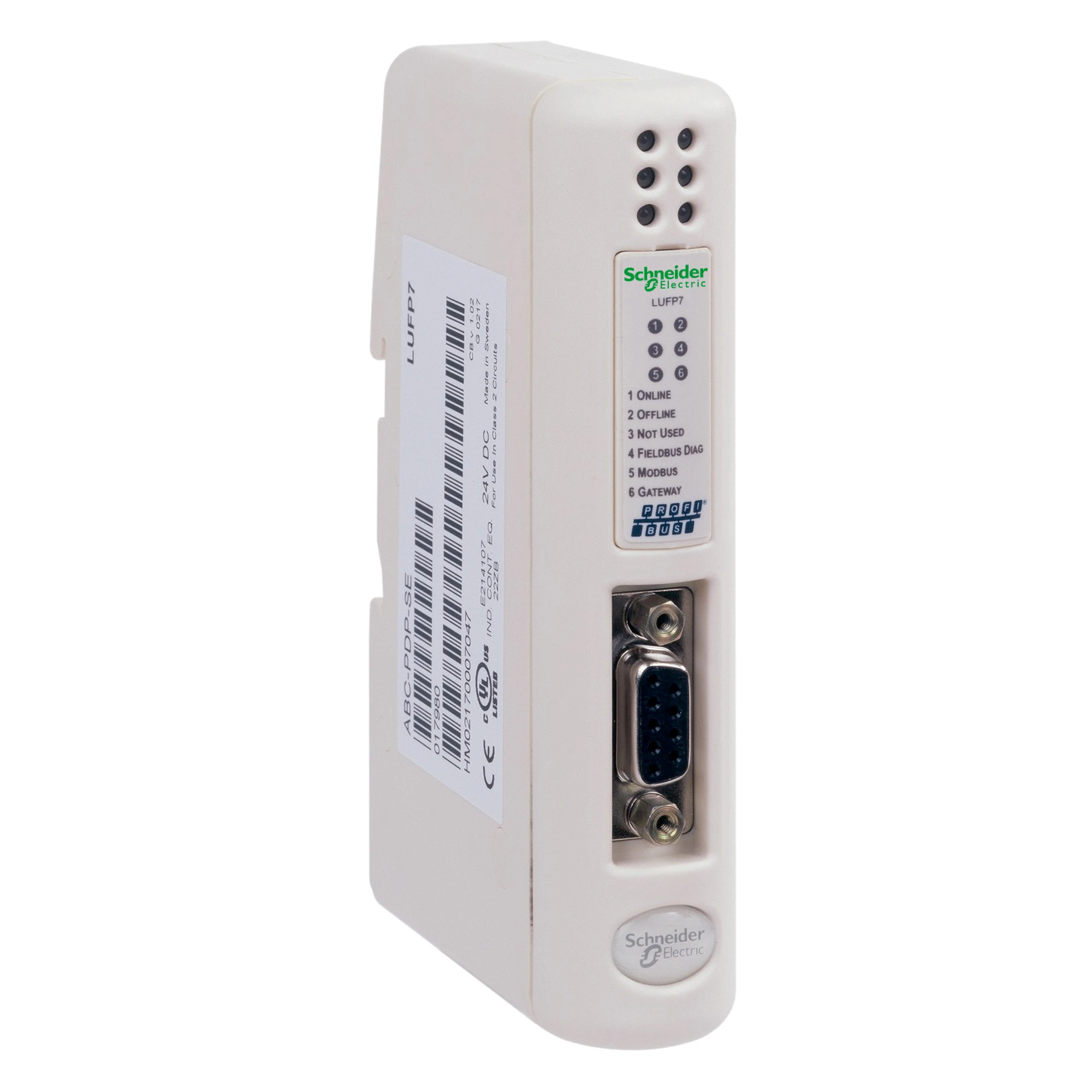 Schneider Electric LUFP7 Profibus DP/Modbus Communication Gateway, 1 Profibus DP SUB-D9, 1 RJ45 Modbus (img_001) Schneider Electric LUFP7 Profibus DP/Modbus Communication Gateway, 1 Profibus DP SUB-D9, 1 RJ45 Modbus (img_001)
