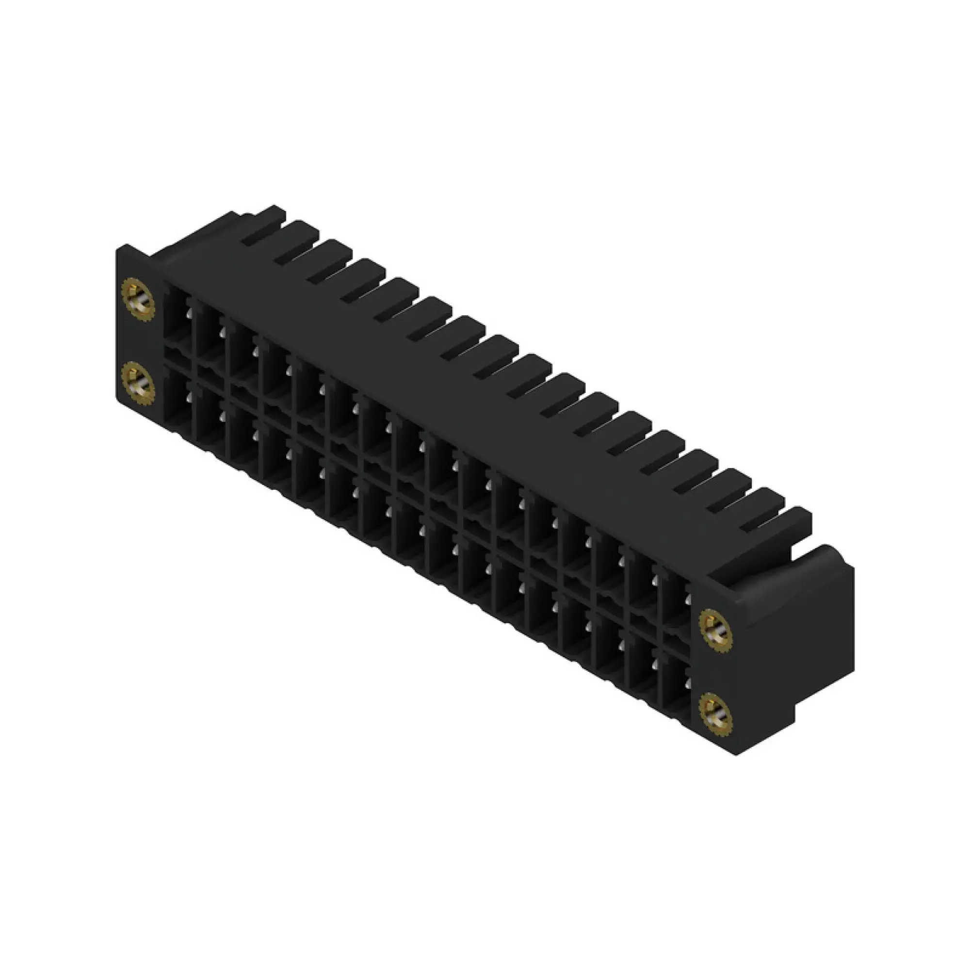 Weidmüller 1041480000 PCB connector (board connection), 160 V, 17.5 A, Pitch in mm: 3.81, Number of poles: 32, THT solder connection, Box (img_001) Weidmüller 1041480000 PCB connector (board connection), 160 V, 17.5 A, Pitch in mm: 3.81, Number of poles: 32, THT solder connection, Box (img_001)