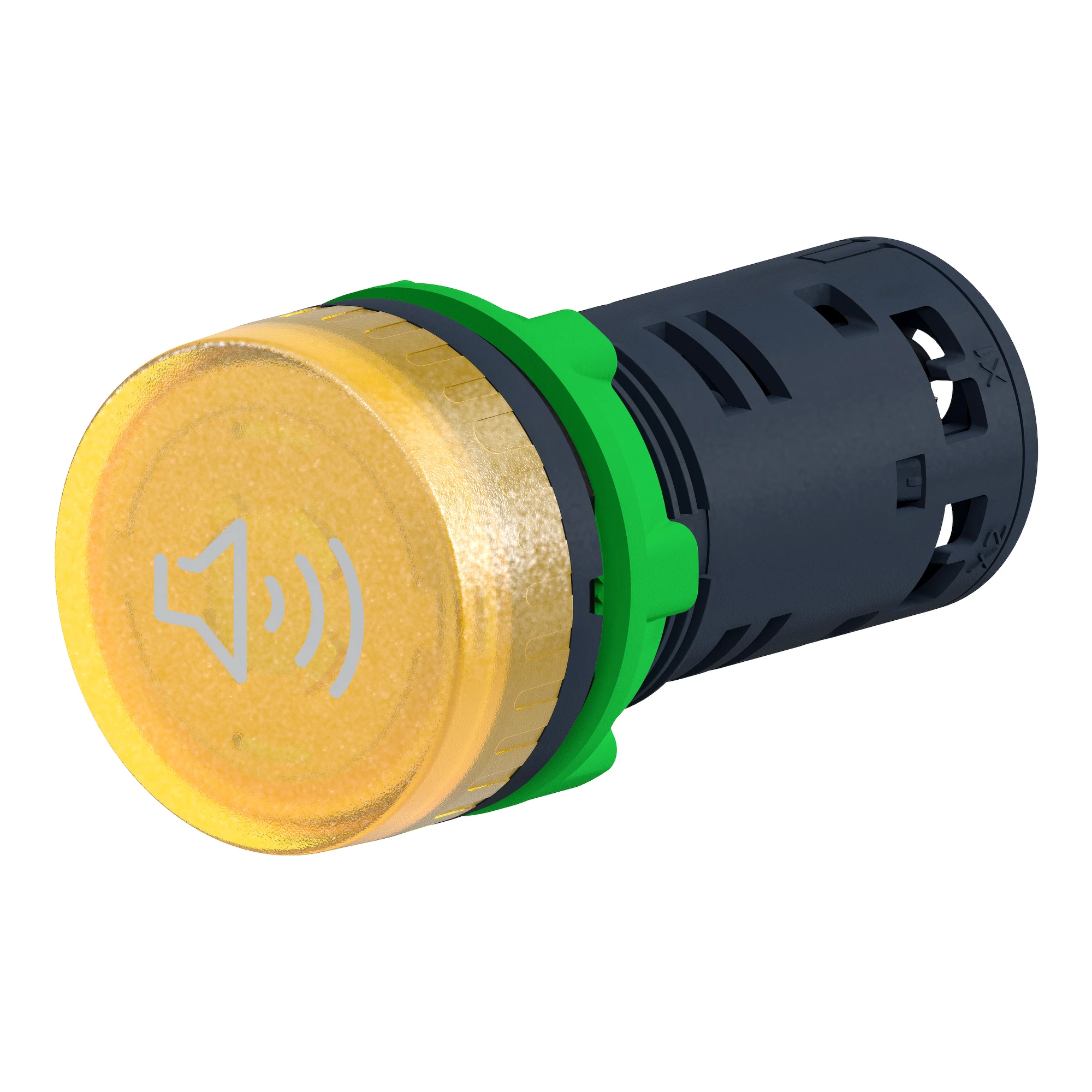 Schneider Electric XB5KS2B8 Buzzer, beeper, Harmony XB5, plastic, illuminated, yellow, 22mm, 90dB, 24V ACDC (img_004) Schneider Electric XB5KS2B8 Buzzer, beeper, Harmony XB5, plastic, illuminated, yellow, 22mm, 90dB, 24V ACDC (img_004)