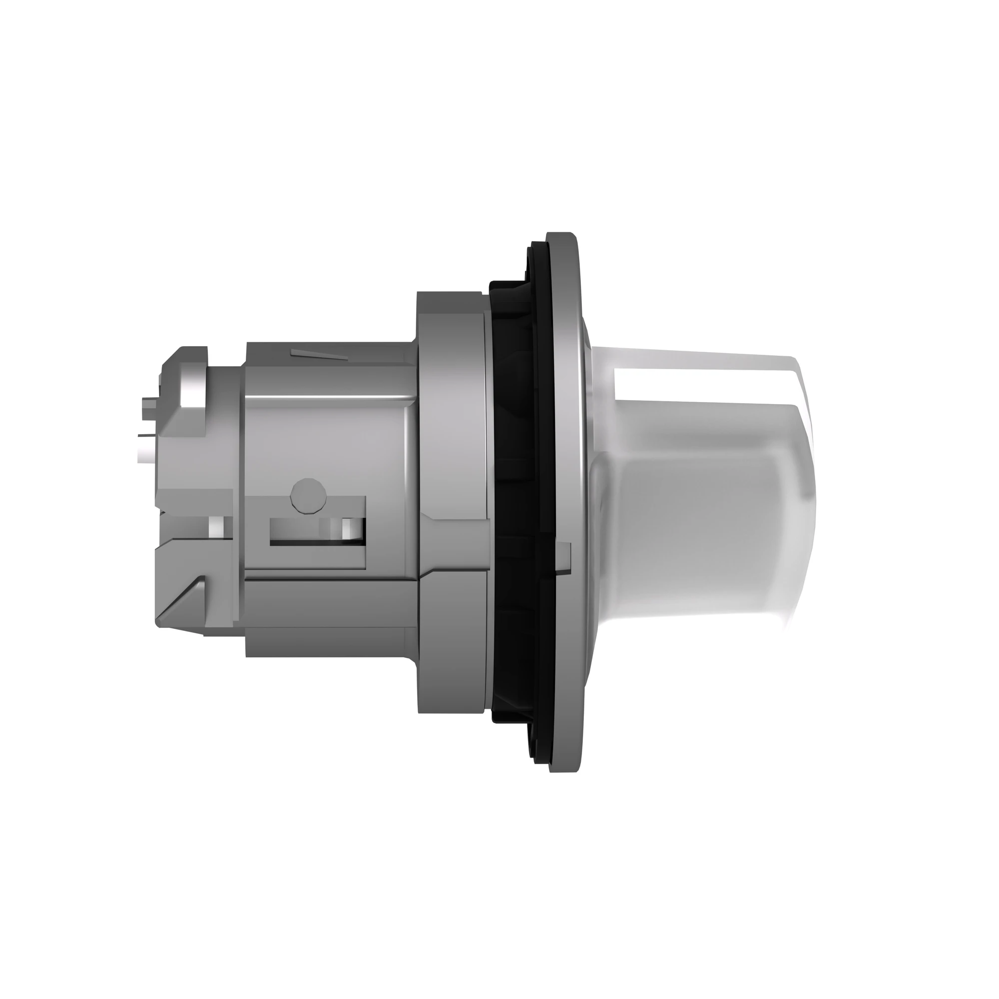 Schneider Electric ZB4FK1213 Illuminated Selector Switch, Front Element, Harmony XB4F, Metal, 30mm, White, for Universal LED, 2 Positions, Latching (img_003)