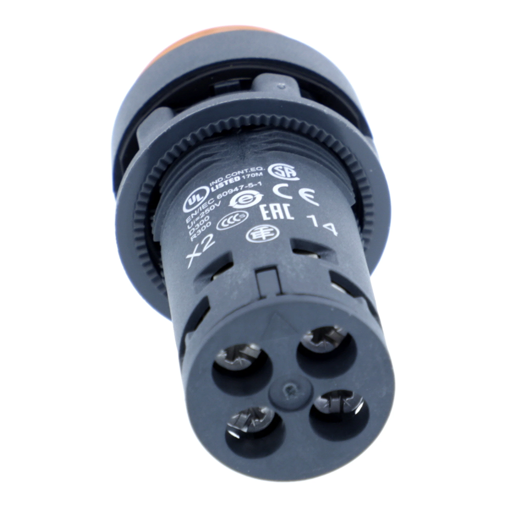 Schneider Electric XB7NW35B1 Illuminated Pushbutton, Harmony XB7, Monoblock, Plastic, Ø22mm, Orange, Integrated LED, 24V ACDC, 1S, Screw Terminal (img_004) Schneider Electric XB7NW35B1 Illuminated Pushbutton, Harmony XB7, Monoblock, Plastic, Ø22mm, Orange, Integrated LED, 24V ACDC, 1S, Screw Terminal (img_004)