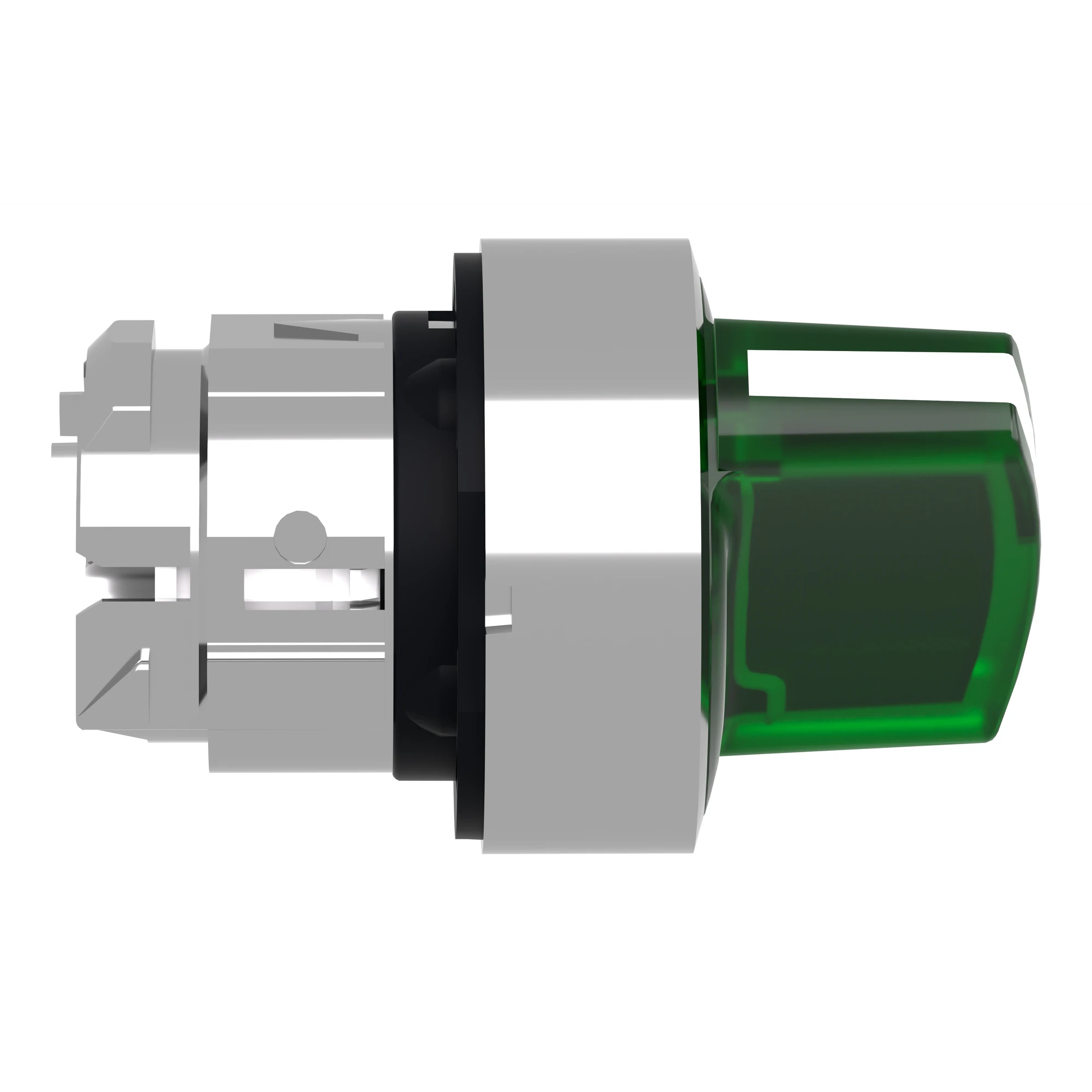 Schneider Electric ZB4BK1433 Illuminated Selector Switch, Front Element, Harmony XB4, Metal, 22mm, Green, for Universal LED, 2 Positions, Momentary (img_003) Schneider Electric ZB4BK1433 Illuminated Selector Switch, Front Element, Harmony XB4, Metal, 22mm, Green, for Universal LED, 2 Positions, Momentary (img_003)