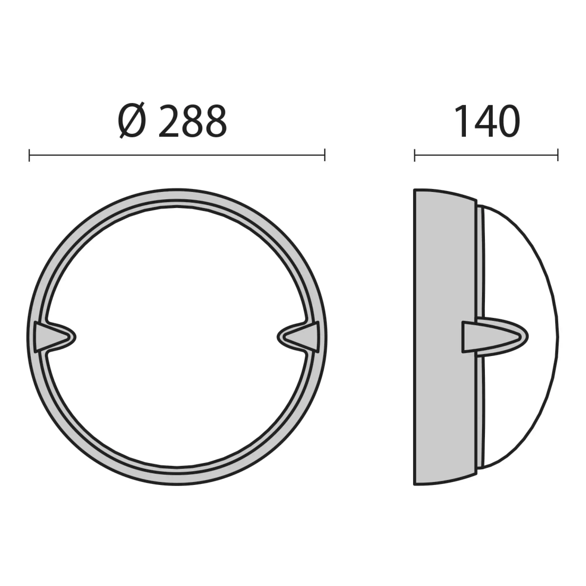 Performance iN Lighting 005821 Wand- und Deckenleuchte 1x30W TC-TSE symmetrische extrabreite Streuoptik 005821 (img_003)