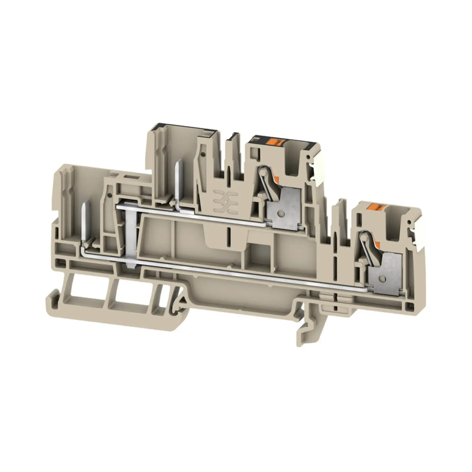 Weidmüller 2676090000 Pluggable terminal, PUSH IN, dark beige, 4, 4 mm², 32 A, Number of connections: 4, Number of levels: 2, TS 35, V-0, Wemid (img_001) Weidmüller 2676090000 Pluggable terminal, PUSH IN, dark beige, 4, 4 mm², 32 A, Number of connections: 4, Number of levels: 2, TS 35, V-0, Wemid (img_001)