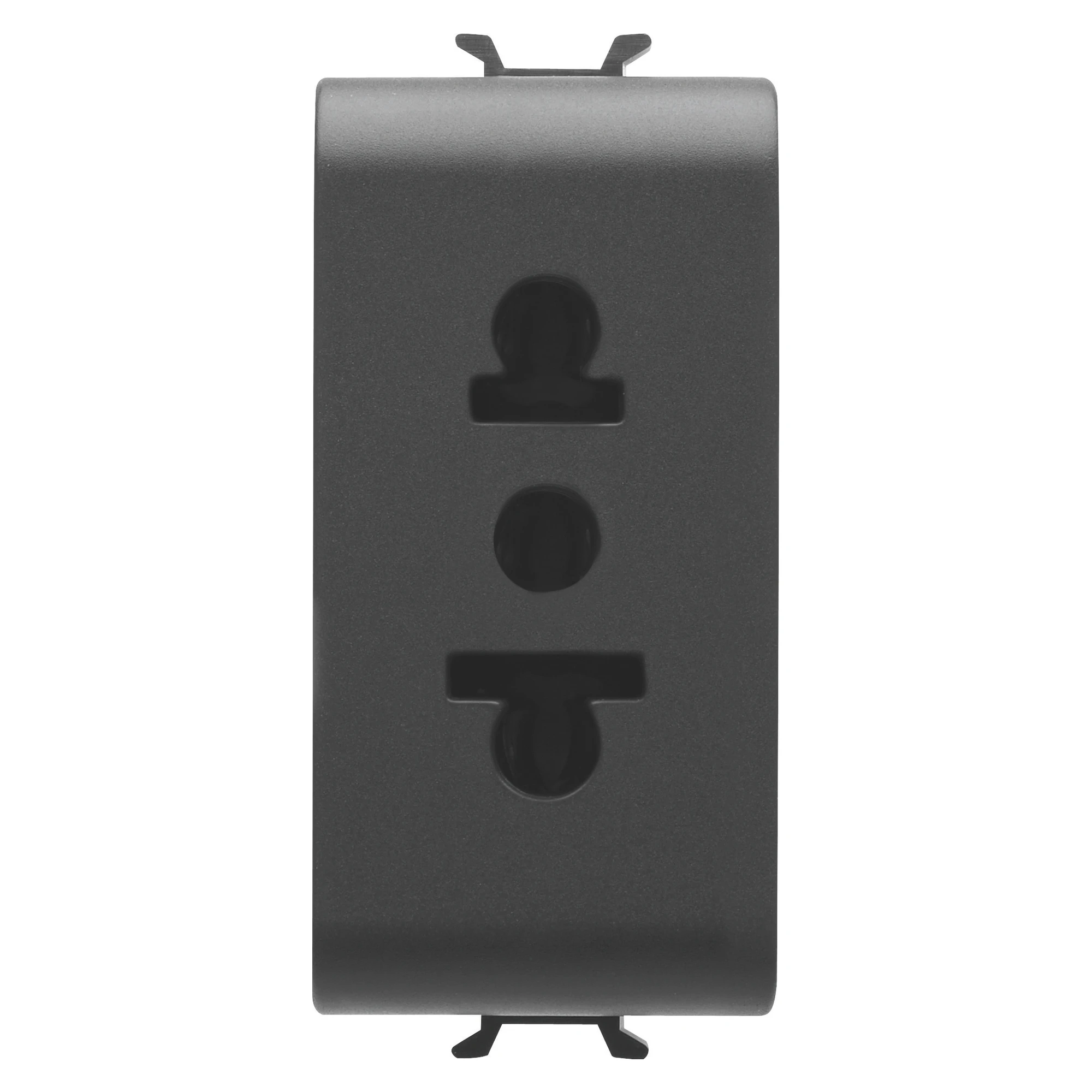 GEWISS GW12288 EURO-AMERICAN STANDARD SOCKET-OUTLET 250/125V ac -2P+E 15A - 1 MODULE - SATIN BLACK - CHORUSMART (img_001) GEWISS GW12288 EURO-AMERICAN STANDARD SOCKET-OUTLET 250/125V ac -2P+E 15A - 1 MODULE - SATIN BLACK - CHORUSMART (img_001)