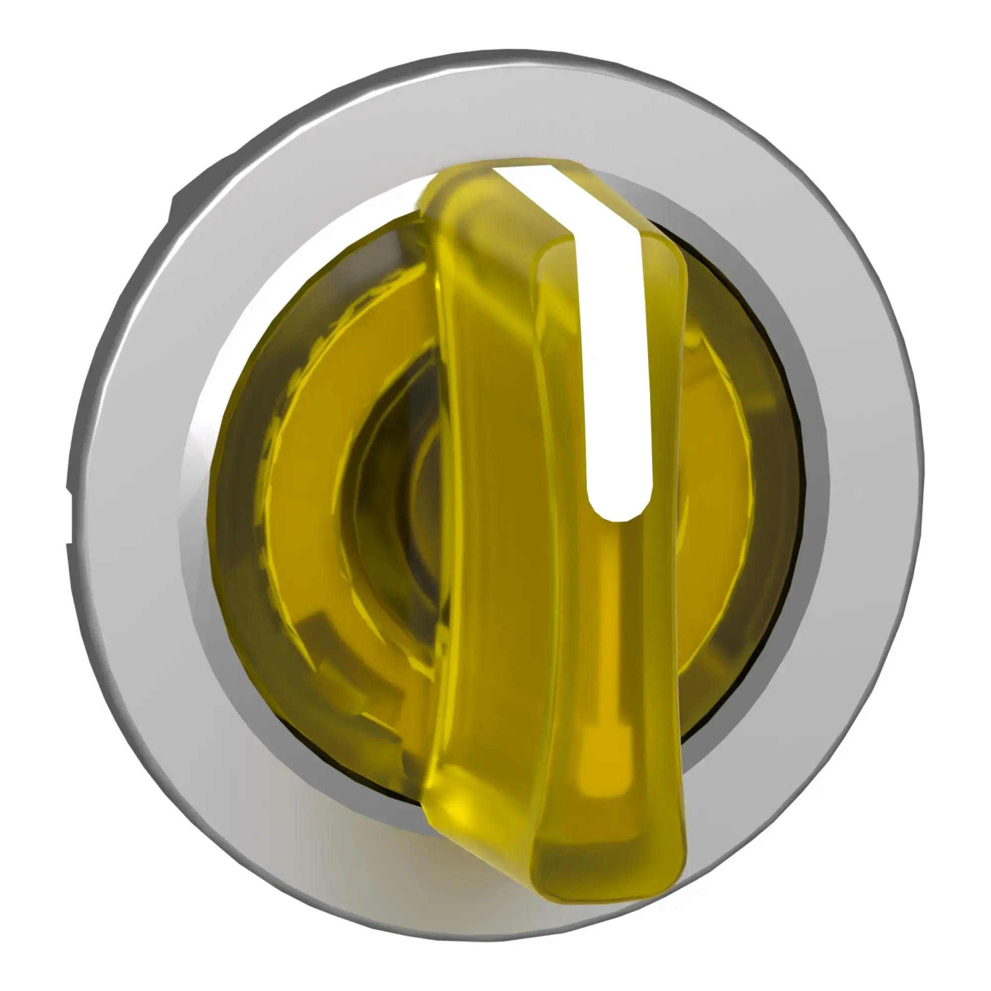 Schneider Electric ZB4FK1883 Illuminated selector switch, front element, Harmony XB4F, metal, 30mm, yellow, for universal LED, 3 positions, momentary right (img_009)