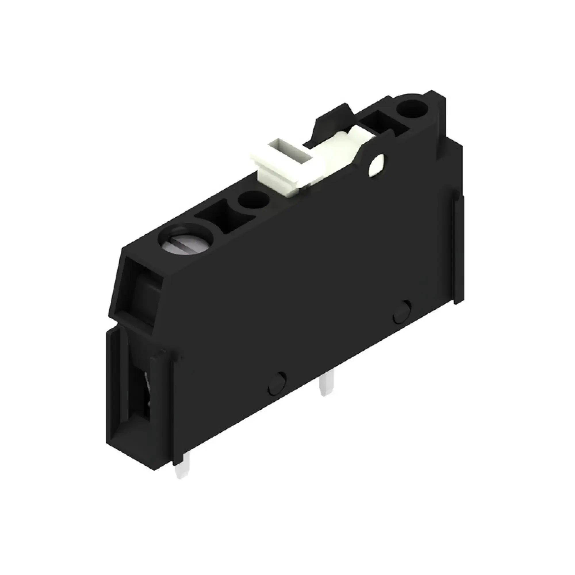 Weidmüller 1755190000 PCB terminal, 250 V, 32 A, Pitch in mm: 5.08, 6 mm², Number of poles: 1, Clamping yoke connection, THT solder connection, 90°, Box (img_001)