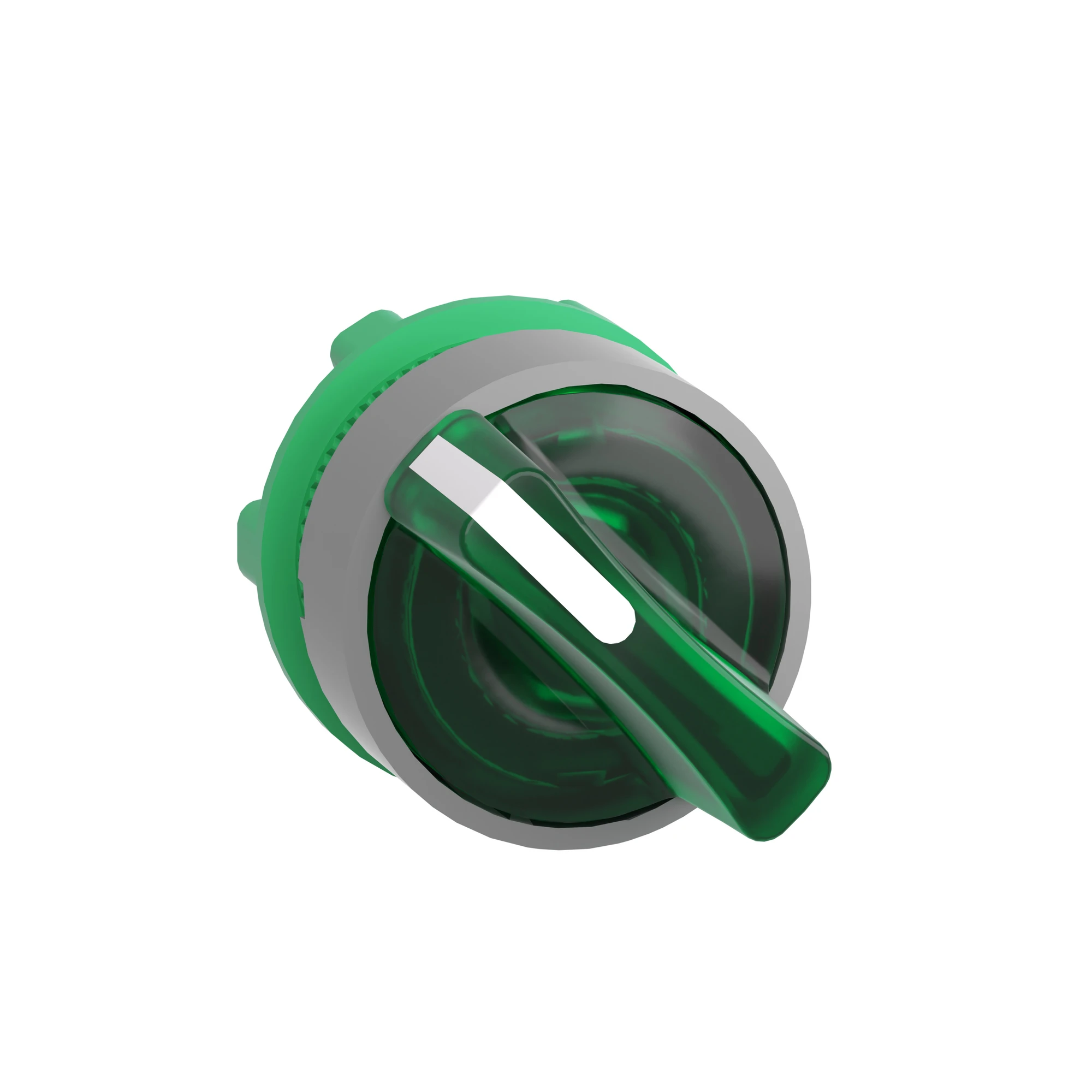 Schneider Electric ZB5AK1233C0 Illuminated selector switch, front element, Harmony XB5, plastic, 22mm green, for universal LEDs, 2 positions, latching (img_002)
