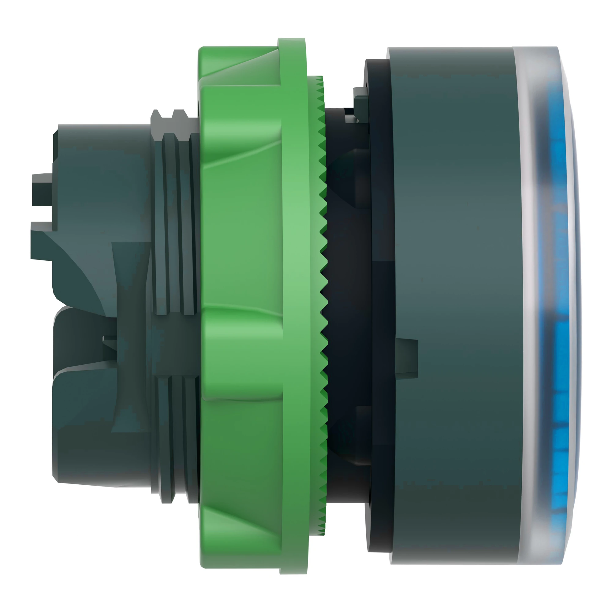 Schneider Electric ZB5AW363S Illuminated Push Button, Front Element, Harmony XB5, Plastic, 22mm, Blue, Universal LED, Grooved Calotte (img_002) Schneider Electric ZB5AW363S Illuminated Push Button, Front Element, Harmony XB5, Plastic, 22mm, Blue, Universal LED, Grooved Calotte (img_002)