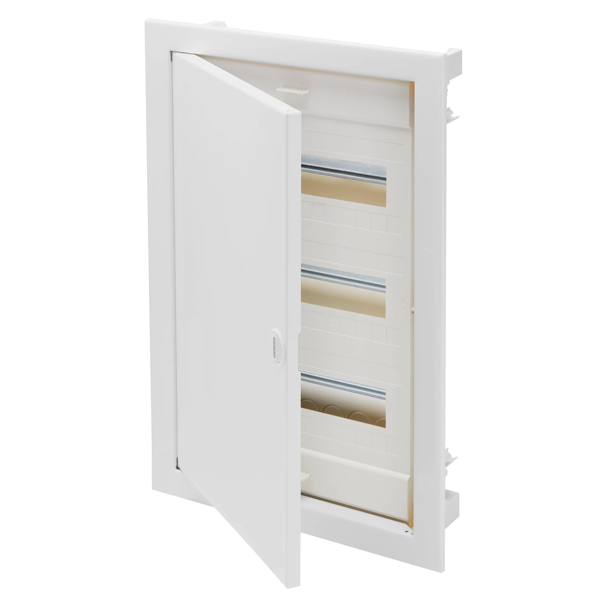 GEWISS GW40161N PROTECTED FLUSH-MOUNTING ENCLOSURE FOR PLASTERBOARD WALLS - WITH TERMINAL BLOCKS - 12 MODULES - BLANK DOOR AND METAL FRAME (img_001) GEWISS GW40161N PROTECTED FLUSH-MOUNTING ENCLOSURE FOR PLASTERBOARD WALLS - WITH TERMINAL BLOCKS - 12 MODULES - BLANK DOOR AND METAL FRAME (img_001)