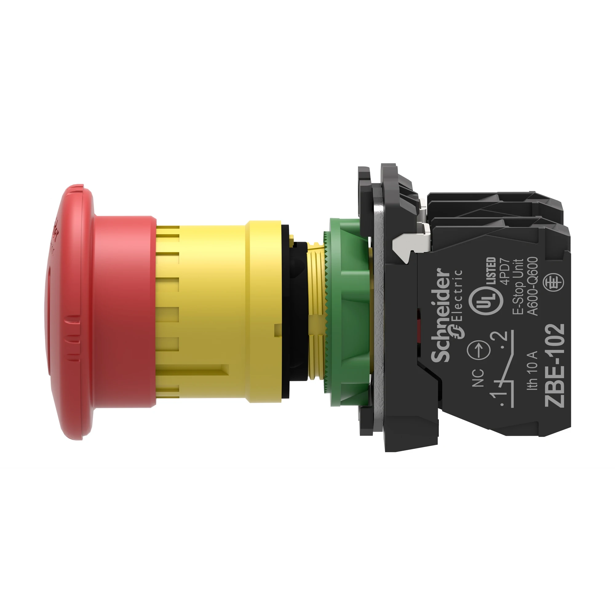 Schneider Electric XB5AS8444 Emergency Stop/Emergency-Off Switch, Harmony XB5, Plastic, Twist Release, 22mm, Mushroom 40mm, 2NC (img_005) Schneider Electric XB5AS8444 Emergency Stop/Emergency-Off Switch, Harmony XB5, Plastic, Twist Release, 22mm, Mushroom 40mm, 2NC (img_005)