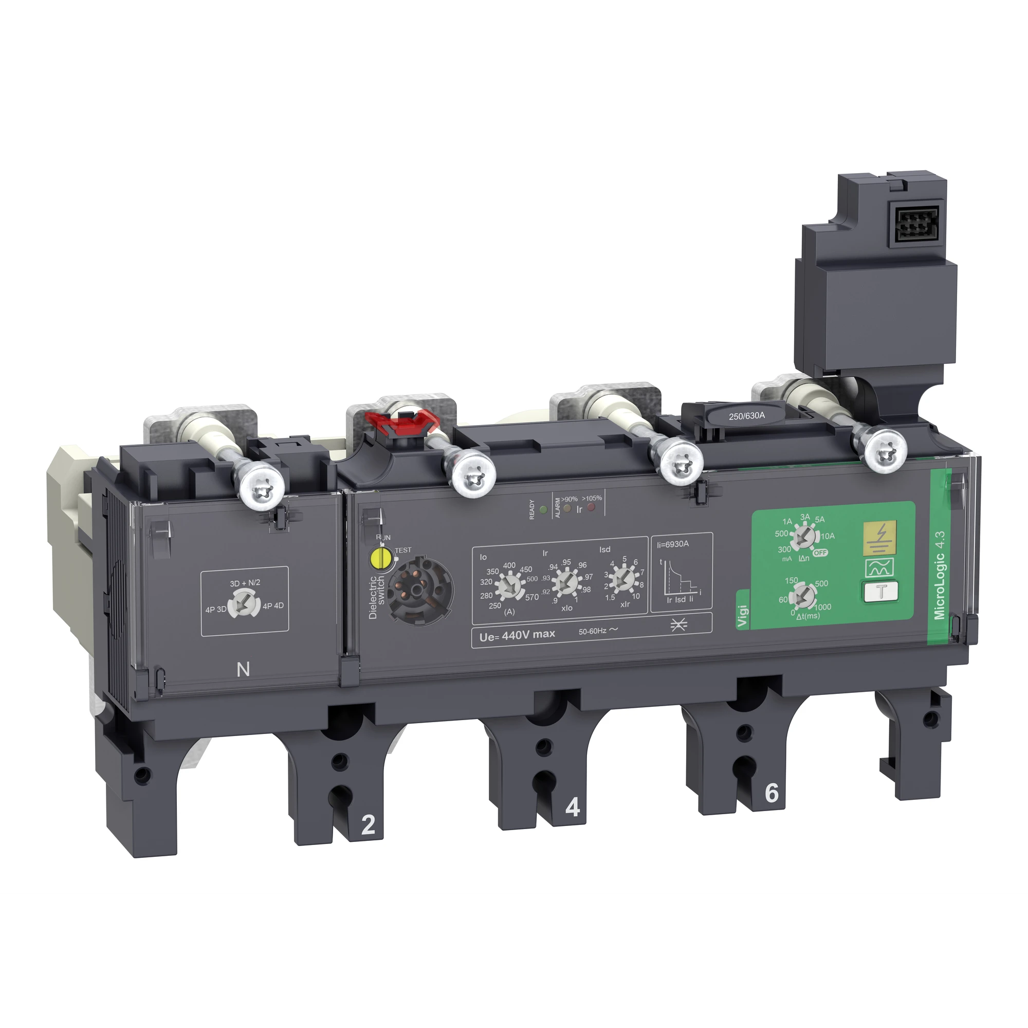 Schneider Electric C6344V570 Electronic Trip Unit MicroLogic 4.3 570A 4P4D for ComPacT NSX Circuit Breaker (img_001)