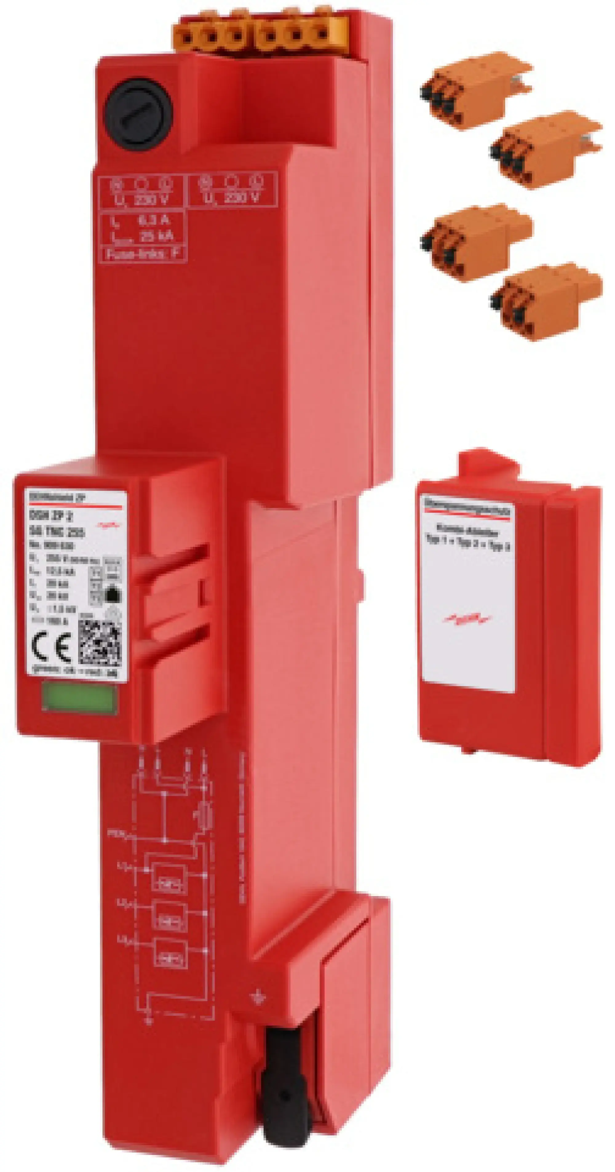 Dehn 909630 Type1+2+3 combined arrester DEHNshield ZP 2 SG for TNC systems (img_001)