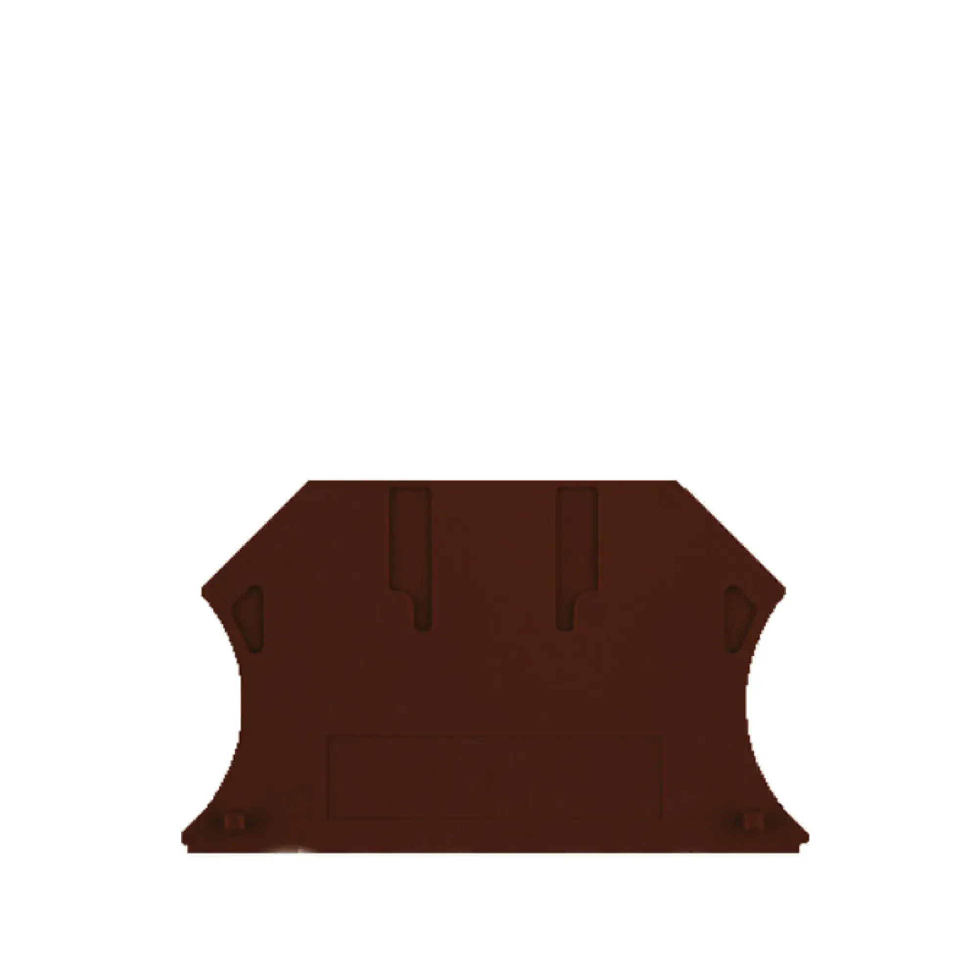 Weidmüller 1050070000 End plate (terminals), brown, Height: 56 mm, Width: 1.5 mm, V-0, Wemid (img_001) Weidmüller 1050070000 End plate (terminals), brown, Height: 56 mm, Width: 1.5 mm, V-0, Wemid (img_001)