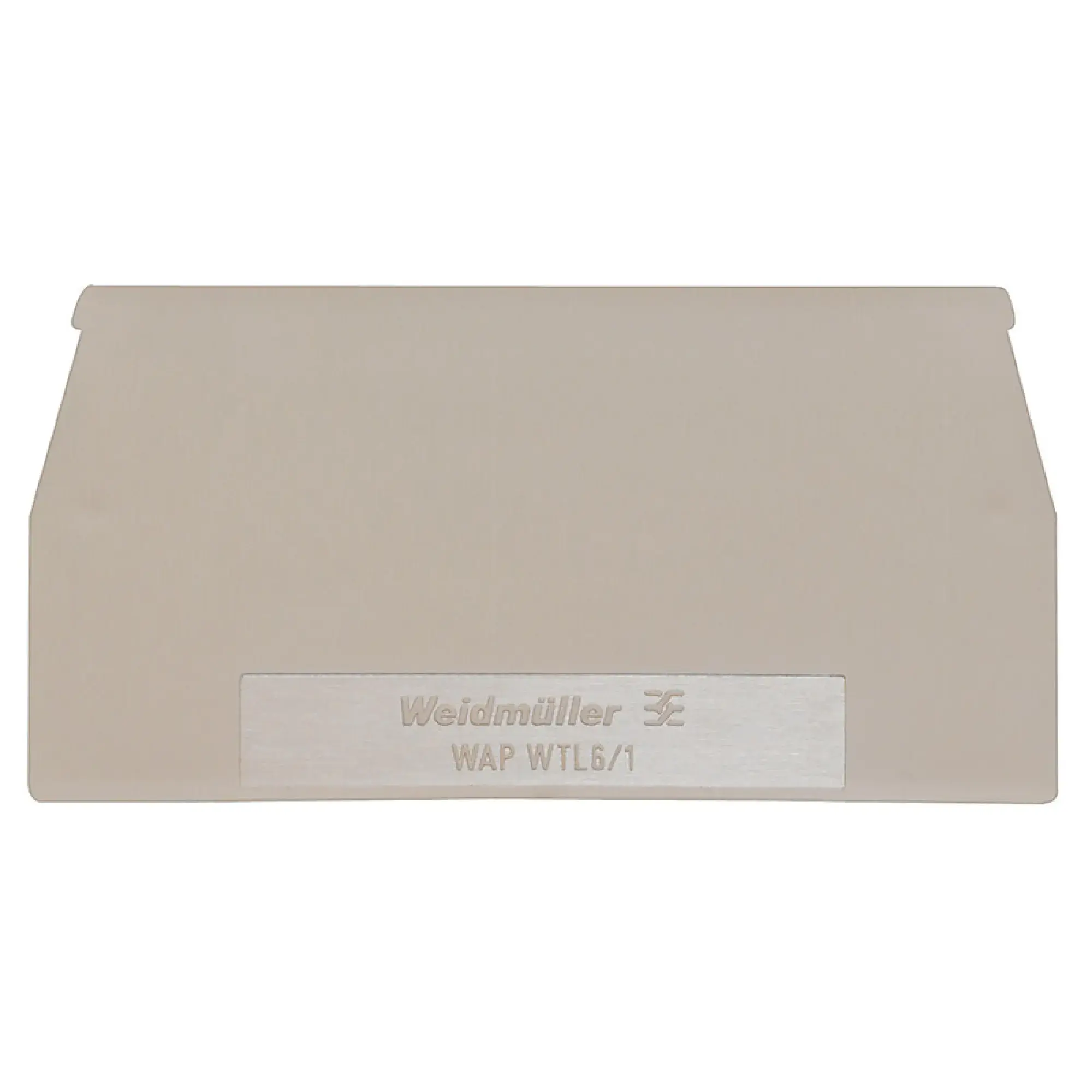 Weidmüller 1957710000 End plate (terminals), dark beige, Height: 65 mm, Width: 1.5 mm, V-0, Wemid (img_001) Weidmüller 1957710000 End plate (terminals), dark beige, Height: 65 mm, Width: 1.5 mm, V-0, Wemid (img_001)
