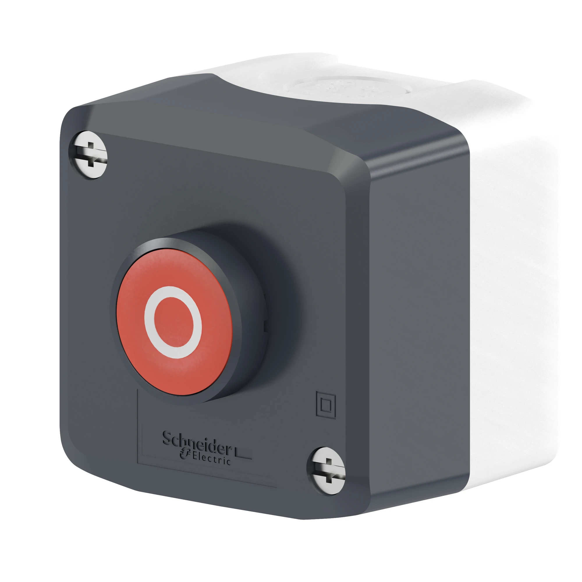 Schneider Electric XALD112 Surface mounting enclosure, Harmony XALD, plastic, dark grey, 1 push-button, red, O, 22mm, 1NC (img_004) Schneider Electric XALD112 Surface mounting enclosure, Harmony XALD, plastic, dark grey, 1 push-button, red, O, 22mm, 1NC (img_004)