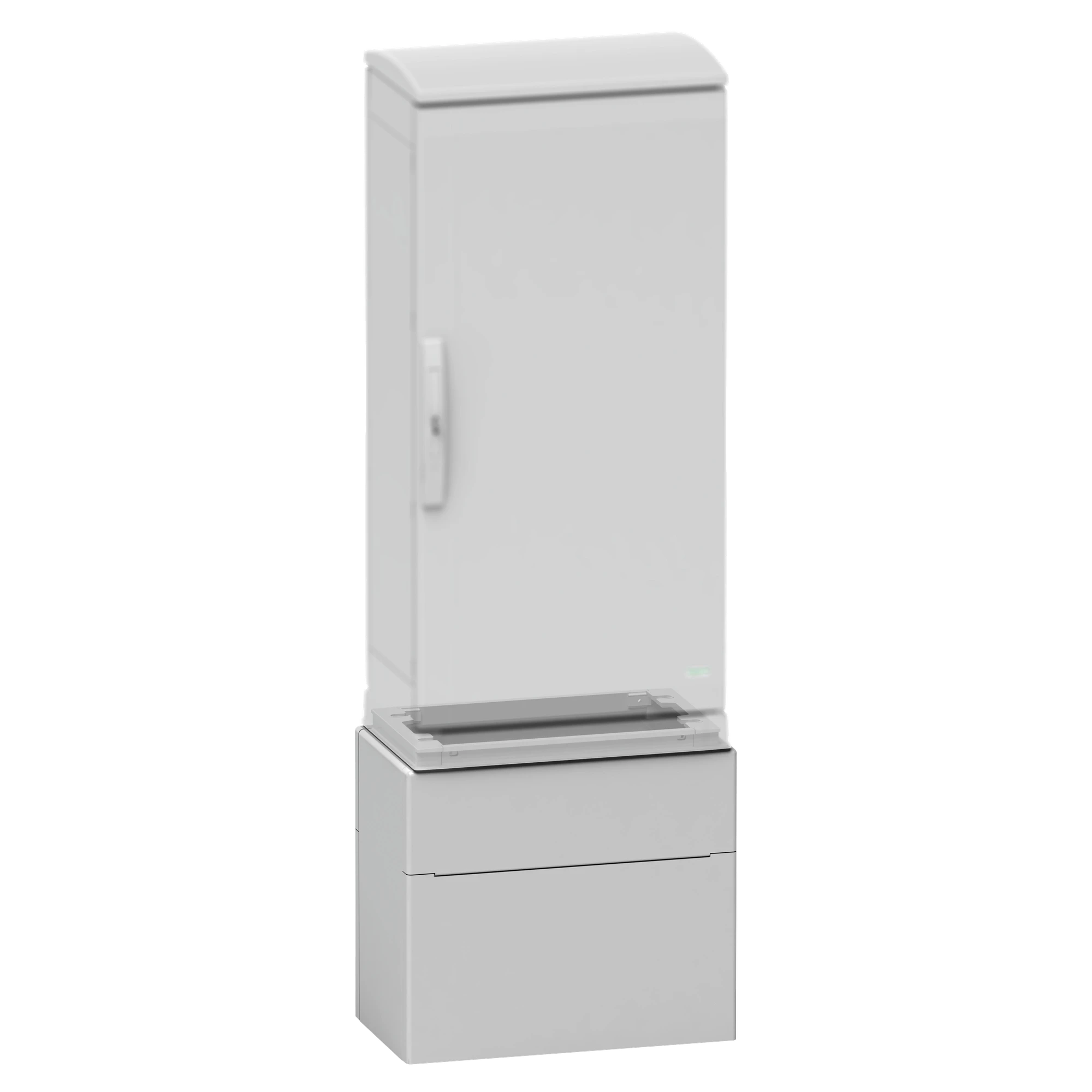 Schneider Electric NSYZZ5124G Fiber-reinforced Poly.-Base for Enclosures PLAZ(T)124 Front Opening IP44-IK10 RAL7035 (img_001)