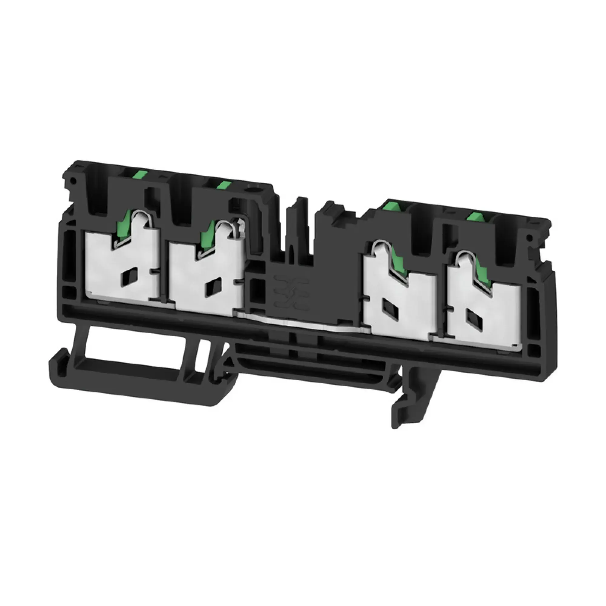Weidmüller 3109560000 Feed-through terminal block, SNAP IN, black, 4 mm², 32 A, 1000 V, Number of connections: 4 S4C 4 BK (img_001) Weidmüller 3109560000 Feed-through terminal block, SNAP IN, black, 4 mm², 32 A, 1000 V, Number of connections: 4 S4C 4 BK (img_001)