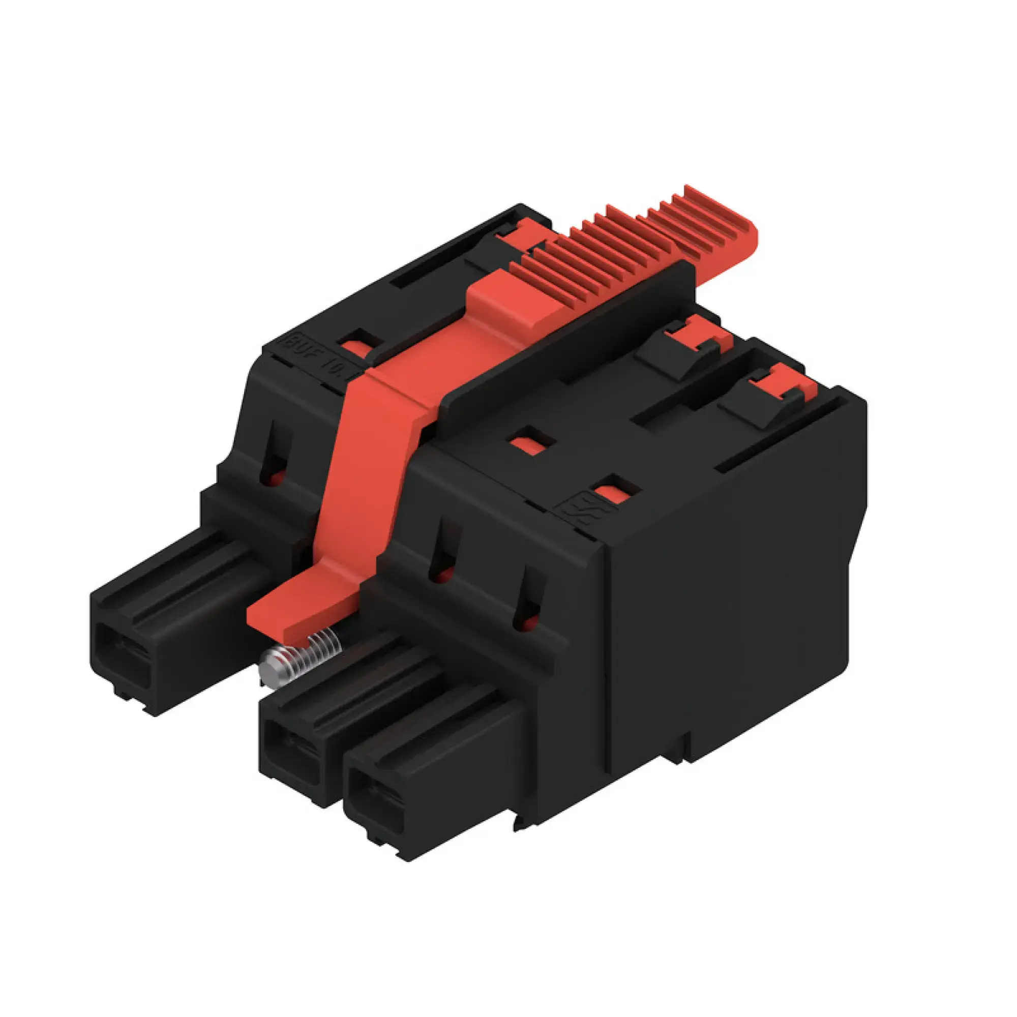 Weidmüller 2493250000 PCB connector (wire connection), 1000 V, 76 A, Pitch in mm: 10.16, 16 mm², Number of poles: 3, PUSH IN with actuator, Box (img_001)
