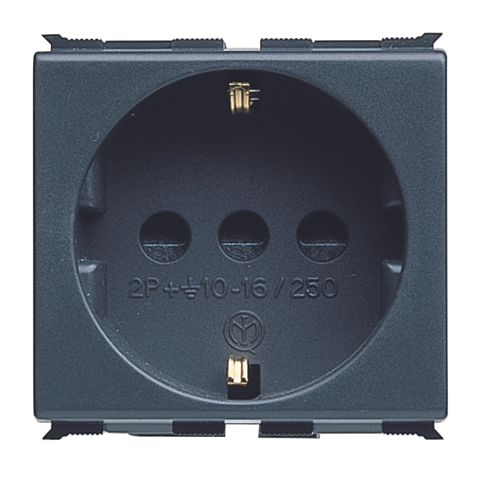 GEWISS GW30210 ITALIAN/GERMAN STANDARD SOCKET-OUTLET 250V ac - 2P+E 16A - P30 - 2 MODULES - PLAYBUS (img_001)
