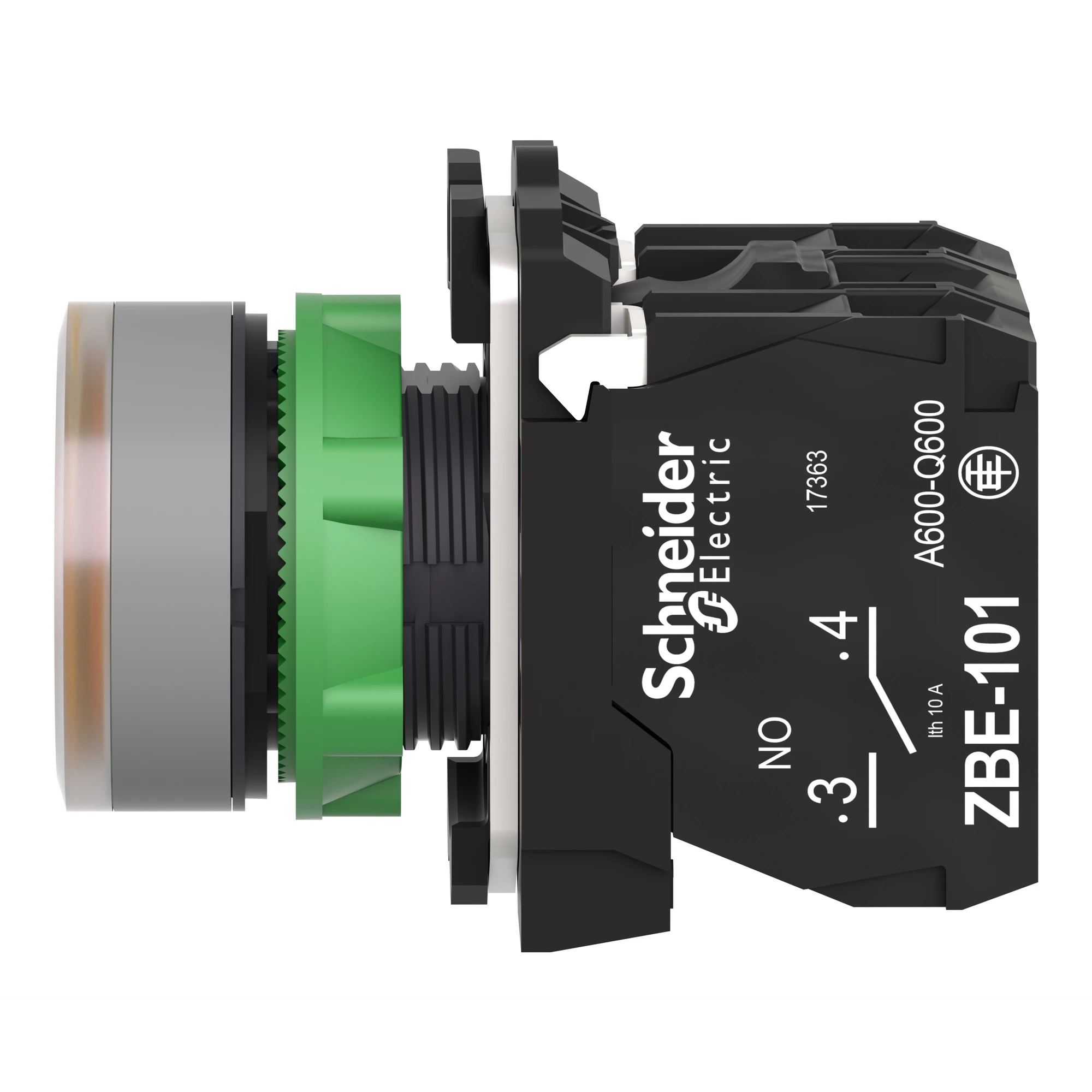 Schneider Electric XB5AW35B5C0 Illuminated push-button, Harmony XB5, plastic, light grey, orange, 22mm, universal LED, smooth dome, 1NO + 1NC, 24V ACDC (img_006) Schneider Electric XB5AW35B5C0 Illuminated push-button, Harmony XB5, plastic, light grey, orange, 22mm, universal LED, smooth dome, 1NO + 1NC, 24V ACDC (img_006)