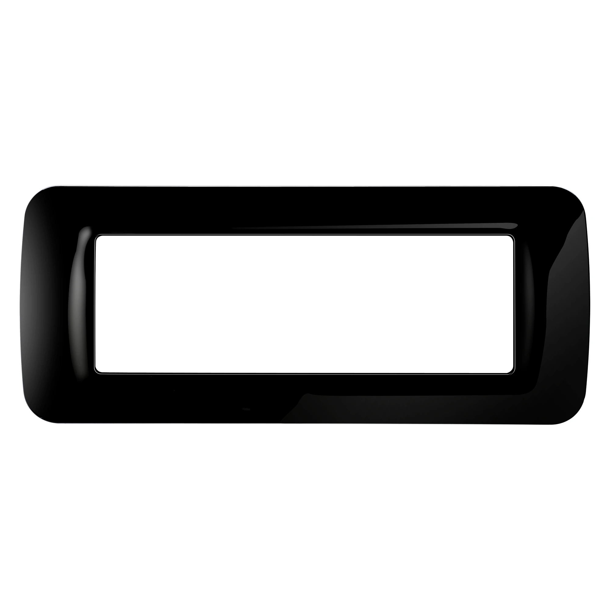 GEWISS GW22516 TOP SYSTEM PLATE - IN TECHNOPOLYMER GLOSS FINISHING - 6 GANG - TONER BLACK - SYSTEM (img_001) GEWISS GW22516 TOP SYSTEM PLATE - IN TECHNOPOLYMER GLOSS FINISHING - 6 GANG - TONER BLACK - SYSTEM (img_001)