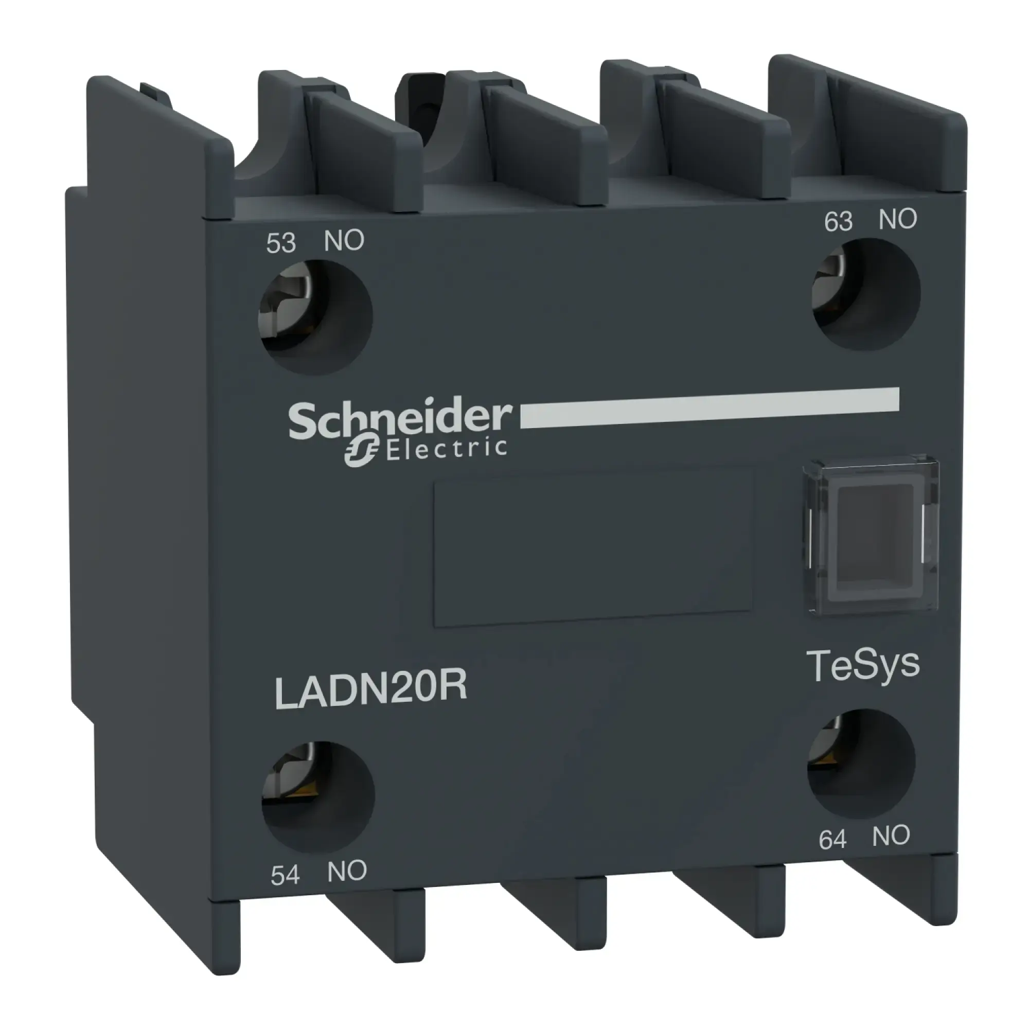 Schneider Electric LADN20R Auxiliary contact block, TeSys Deca, 2NO, screw terminals (img_002)