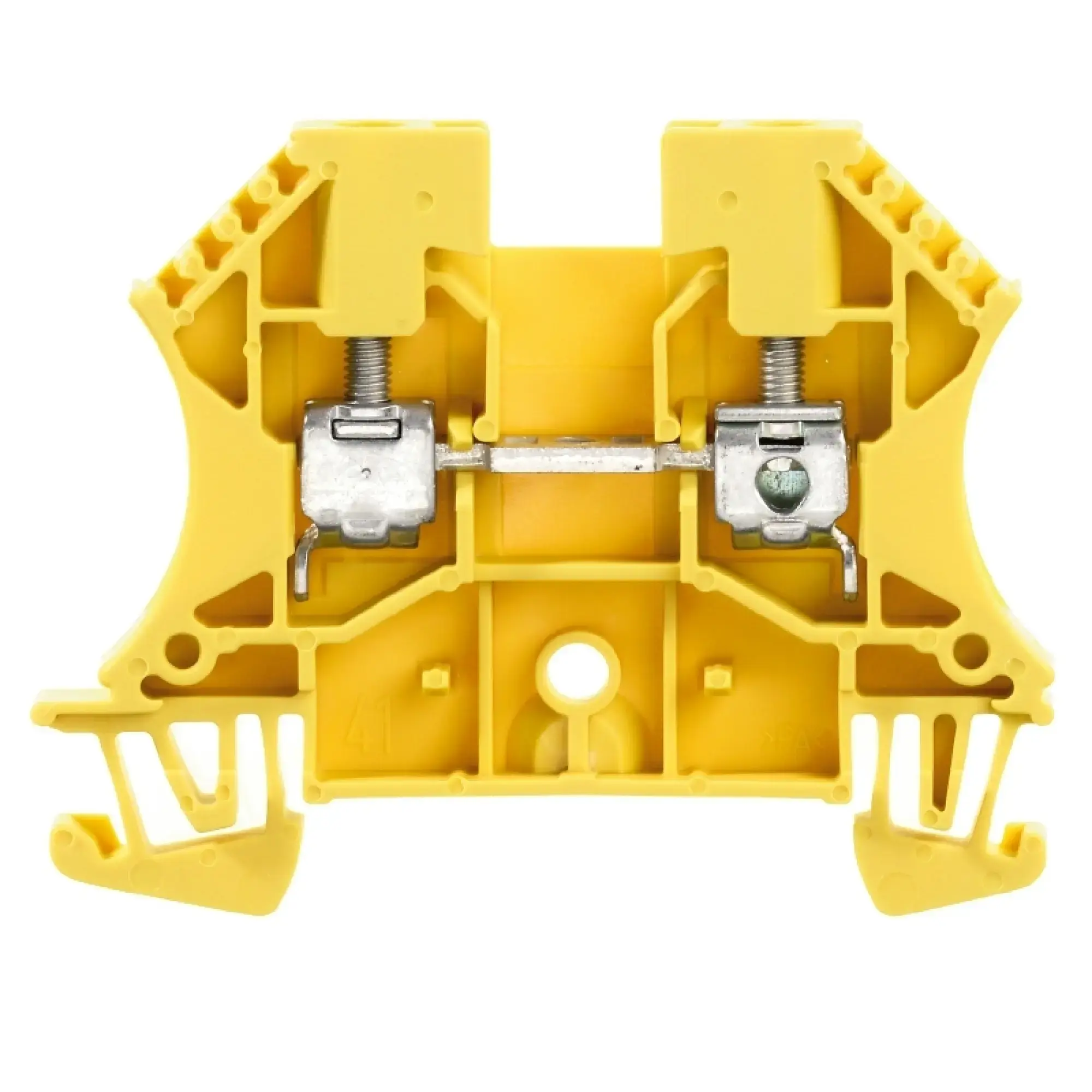 Weidmüller 1020120000 Feed-through terminal block, Screw connection, yellow, 4 mm², 32 A, 800 V, Number of connections: 2 (img_001)
