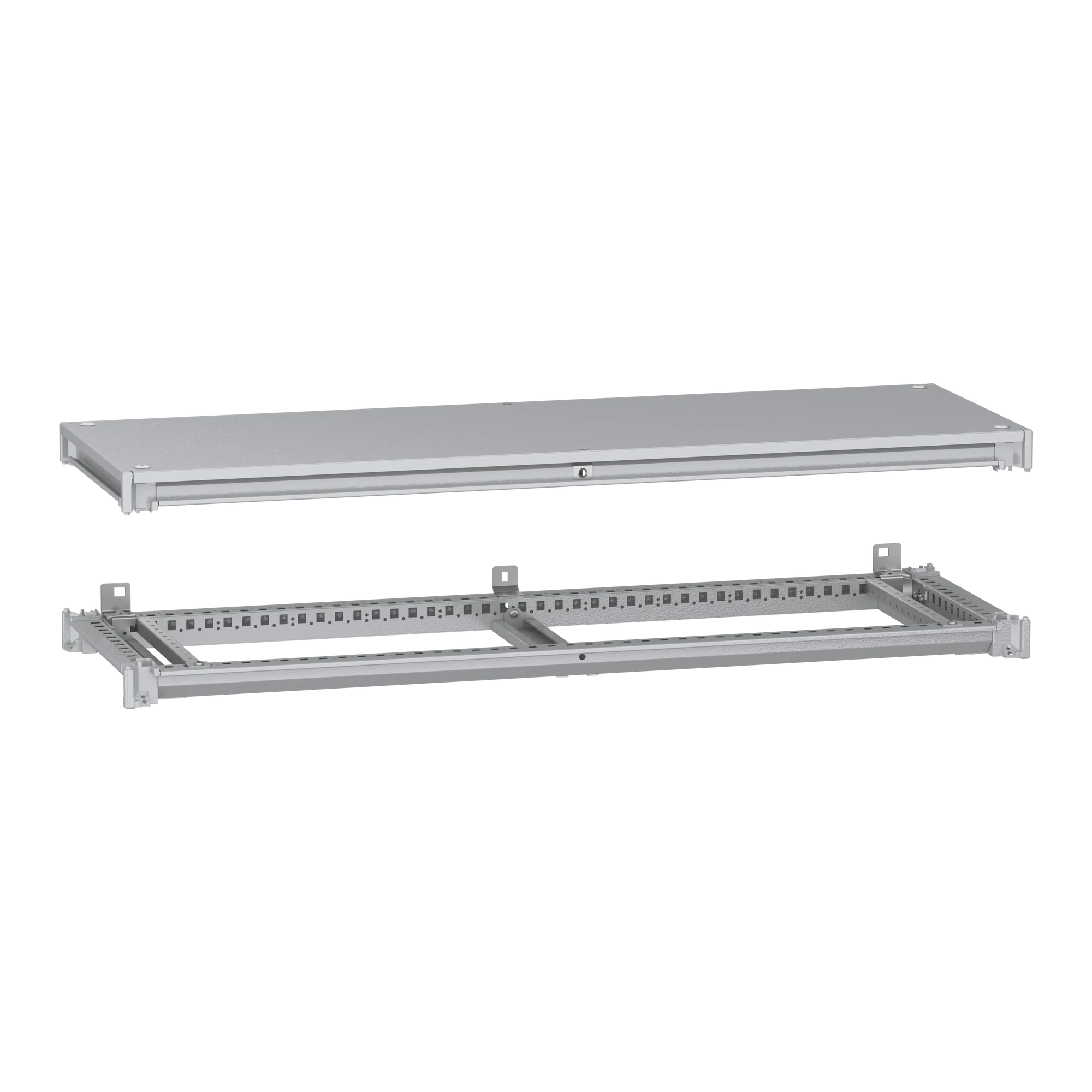 Schneider Electric NSYSFNC124 Lower and upper frame, PanelSeT SFN, for electrical enclosures W 1200 x D 400 mm, including roof (img_001)