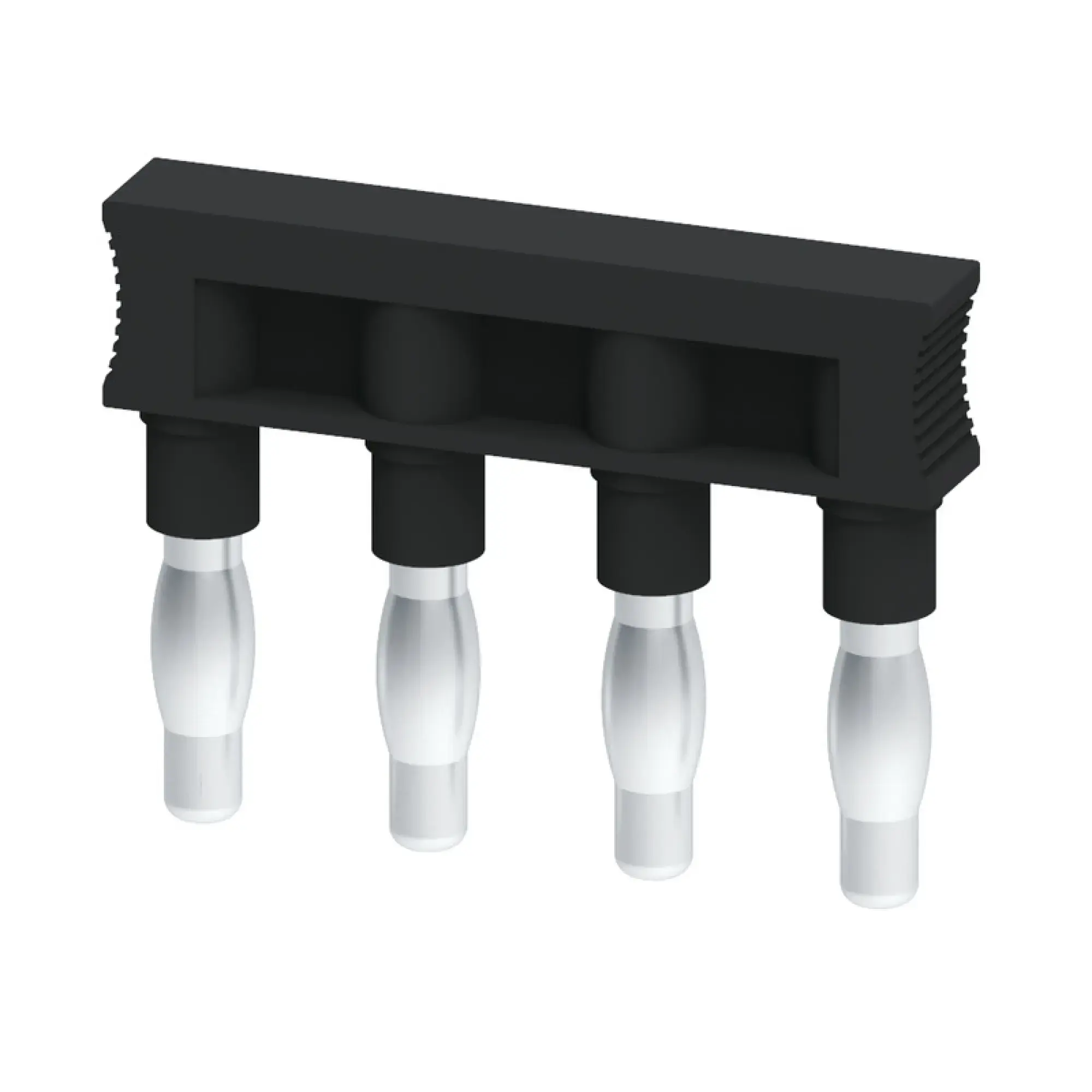 Weidmüller 2615260000 Cross-connector (terminal), when screwed in, black, 41 A, Number of poles: 4, Pitch in mm: 11.00, Insulated: Yes, Width: 40.4 mm (img_001)