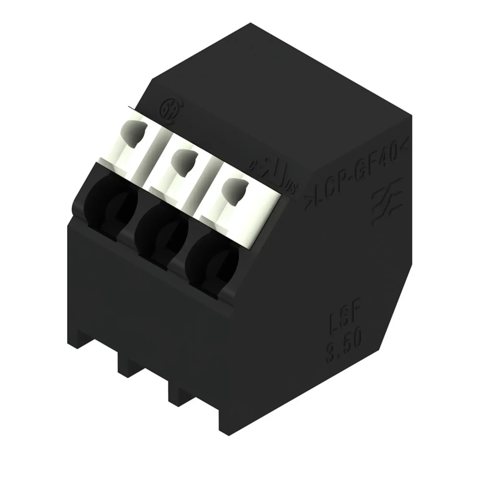 Weidmüller 1887560000 PCB terminal, 160 V, 17.5 A, Pitch in mm: 3.50, 1.5 mm², Number of poles: 3, PUSH IN with actuator, THT/THR solder connection, 135°, Tape (img_001) Weidmüller 1887560000 PCB terminal, 160 V, 17.5 A, Pitch in mm: 3.50, 1.5 mm², Number of poles: 3, PUSH IN with actuator, THT/THR solder connection, 135°, Tape (img_001)