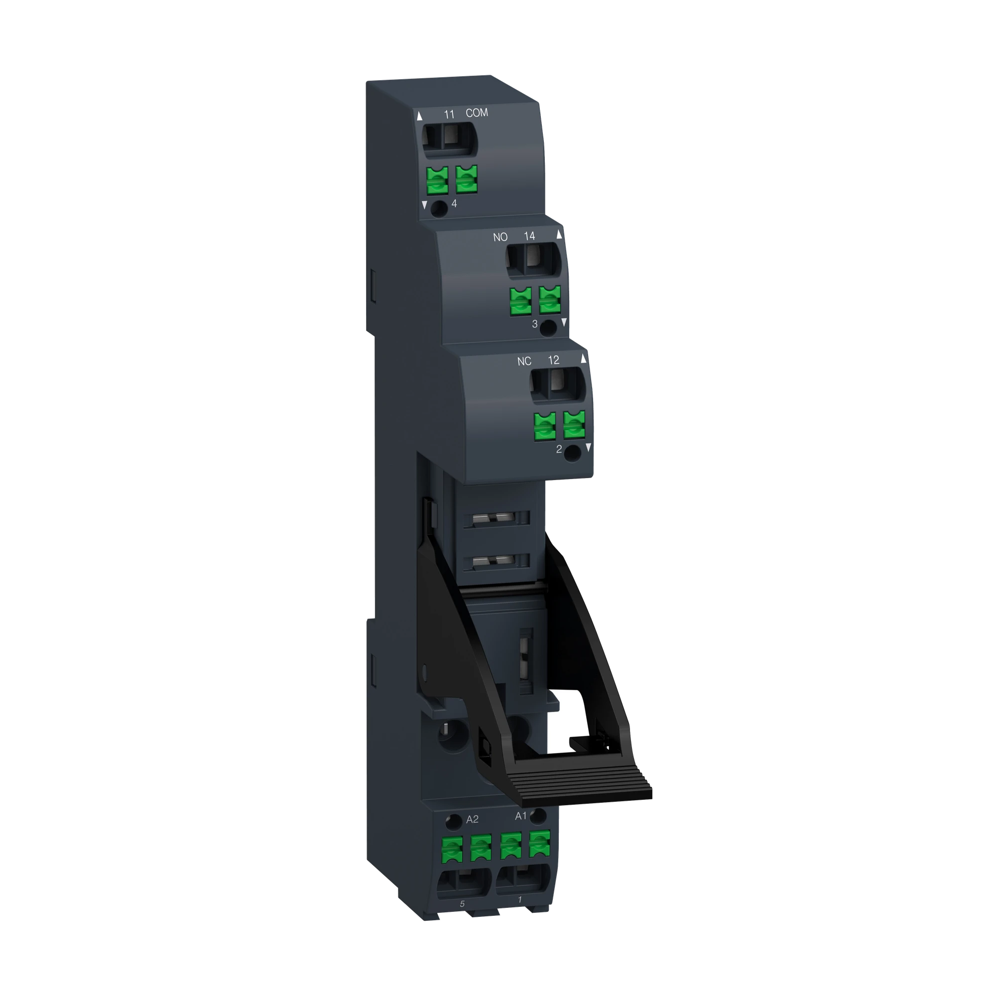 Schneider Electric RGZE05P Push-in base for RXG1 relays, separate contact arrangement, 10A, 250V (img_001)