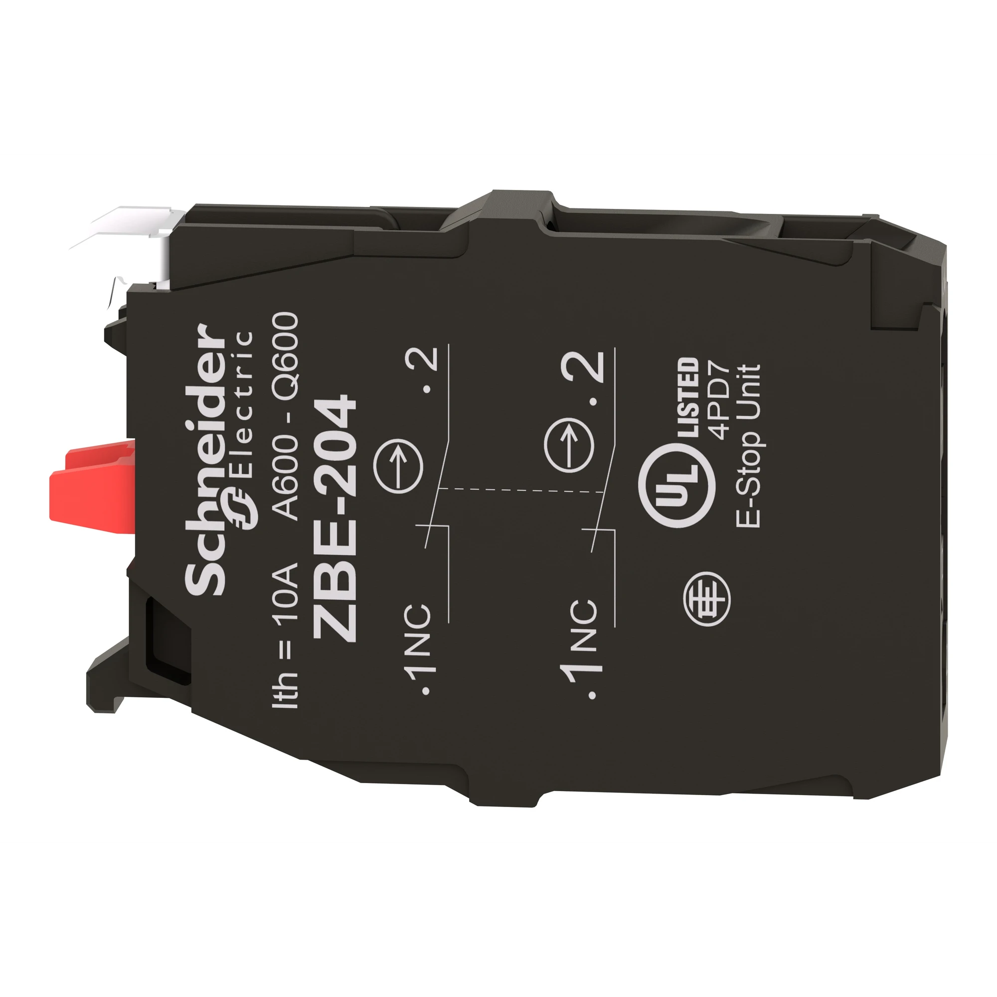 Schneider Electric ZBE204 Auxiliary switch, contact block, Harmony XB4 and XB5, 22mm, 30mm, screw terminal, double, 2NC (img_007) Schneider Electric ZBE204 Auxiliary switch, contact block, Harmony XB4 and XB5, 22mm, 30mm, screw terminal, double, 2NC (img_007)