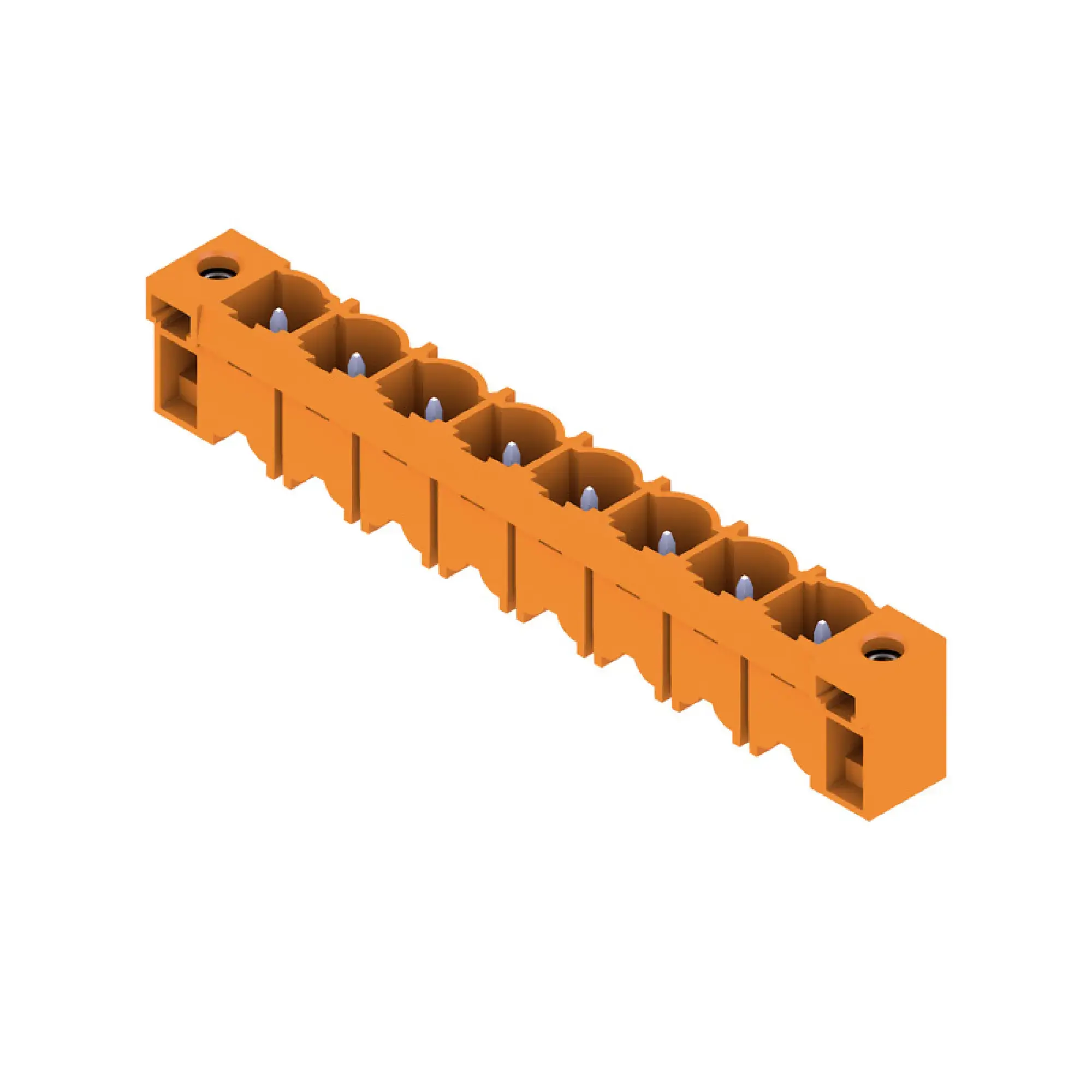 Weidmüller 1141040000 PCB connector (board connection), 500 V, 29 A, Pitch in mm: 7.62, Number of poles: 8, THT solder connection, Box (img_001)