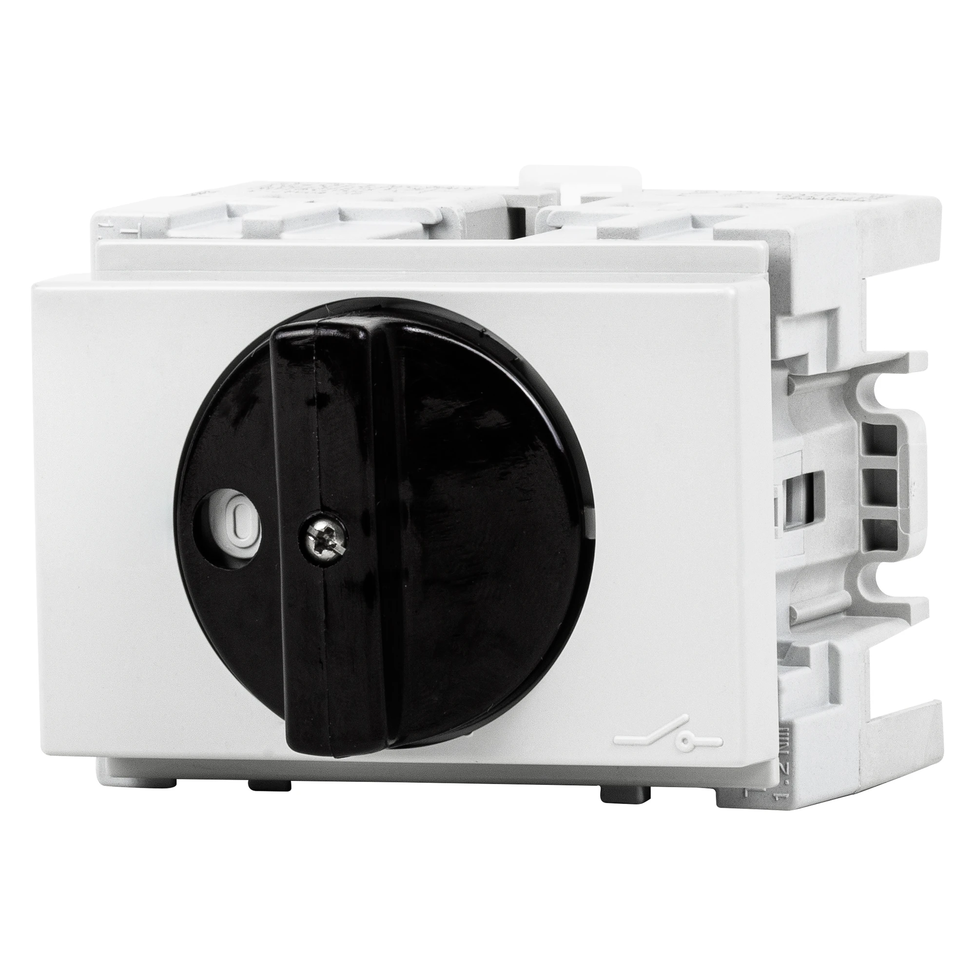 GEWISS GW70205 ROTARY ISOLATOR SWITCH - FOR DIN RAIL - BLACK HANDLE - 3P 4M EN50022 32A (img_001) GEWISS GW70205 ROTARY ISOLATOR SWITCH - FOR DIN RAIL - BLACK HANDLE - 3P 4M EN50022 32A (img_001)