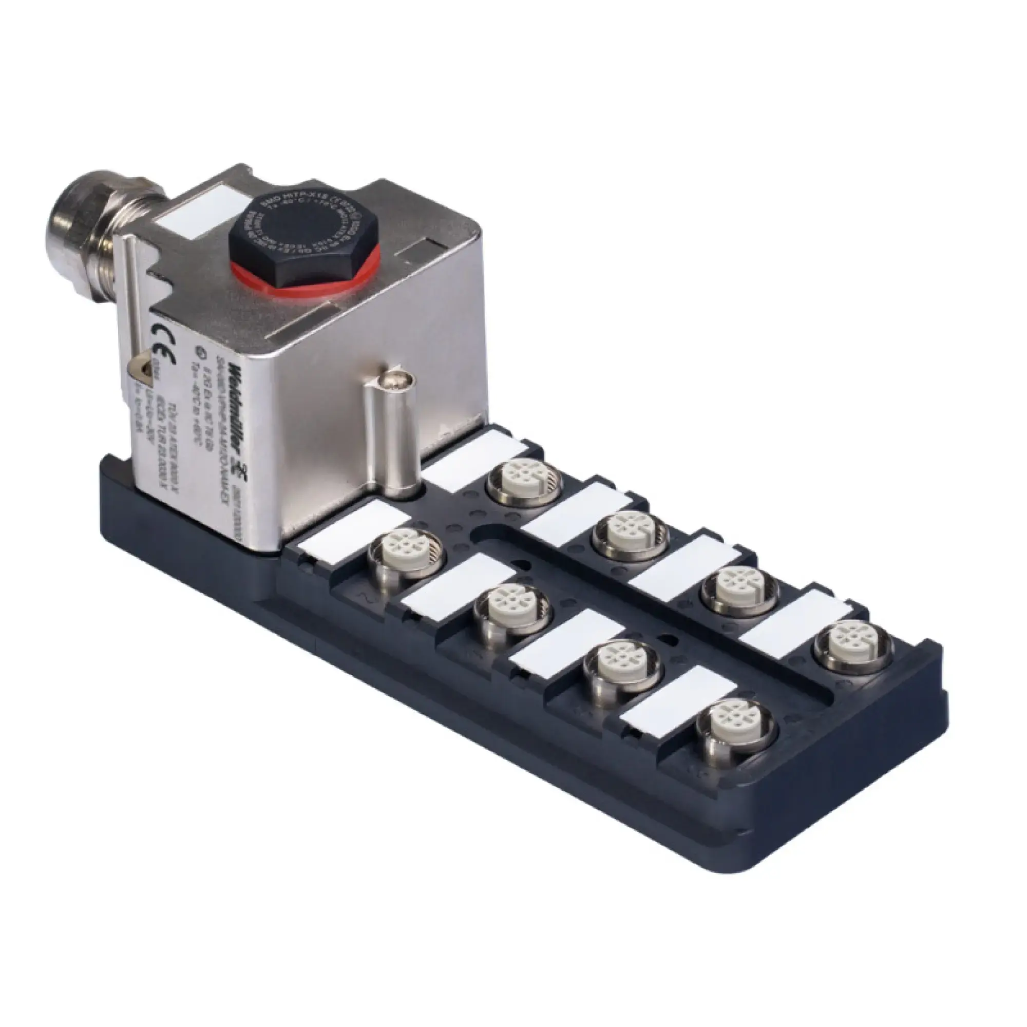 Weidmüller 2921120000 Sensor-actuator passive distributor (without cable), Hood version Ex, M12, 30 V, A-coded, LED: No, LED initiator: No, Wiring type: 2-wire (img_001) Weidmüller 2921120000 Sensor-actuator passive distributor (without cable), Hood version Ex, M12, 30 V, A-coded, LED: No, LED initiator: No, Wiring type: 2-wire (img_001)