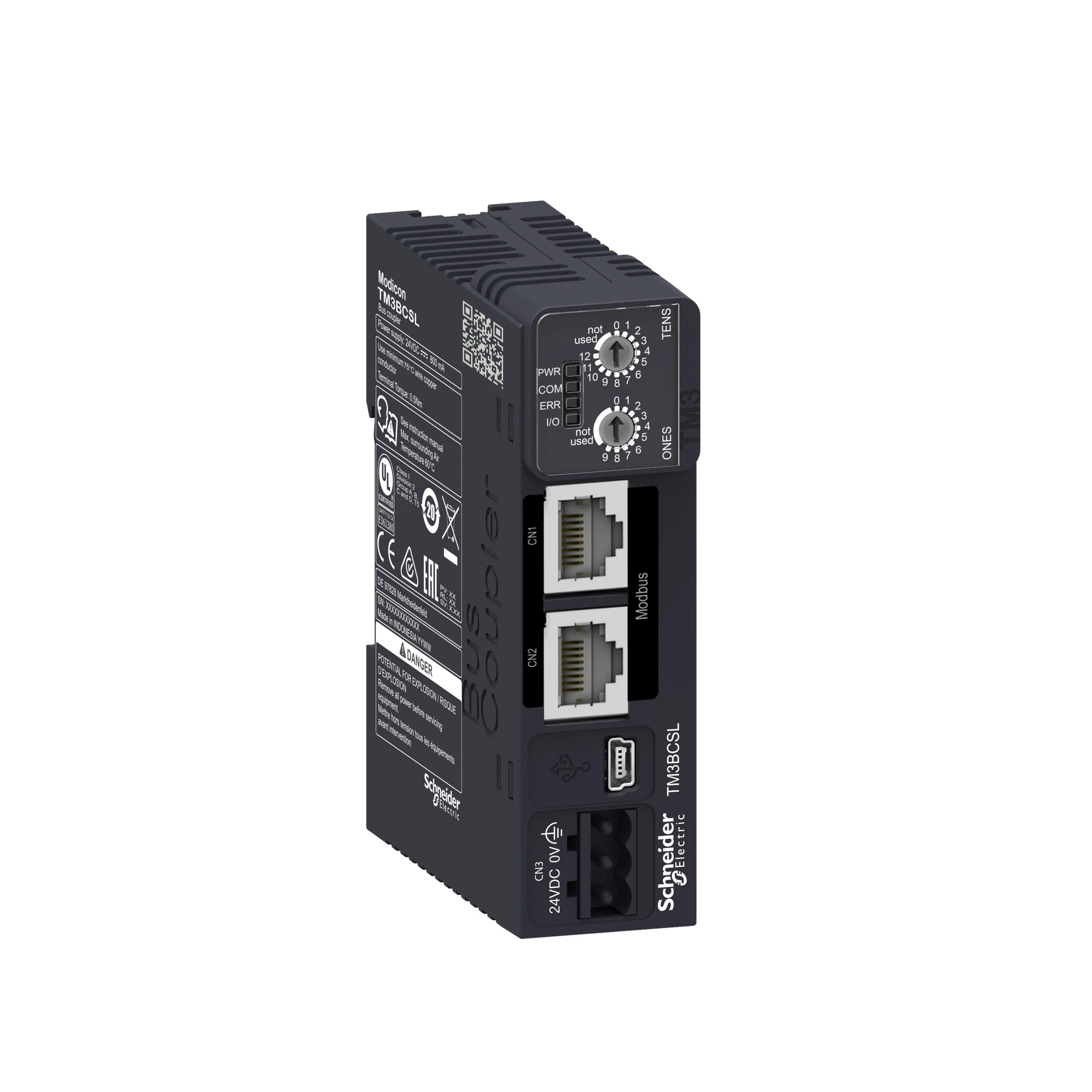 Schneider Electric TM3BCSL Bus coupler, Modicon TM3, Modbus Serial Line, RJ45 connections (img_001)