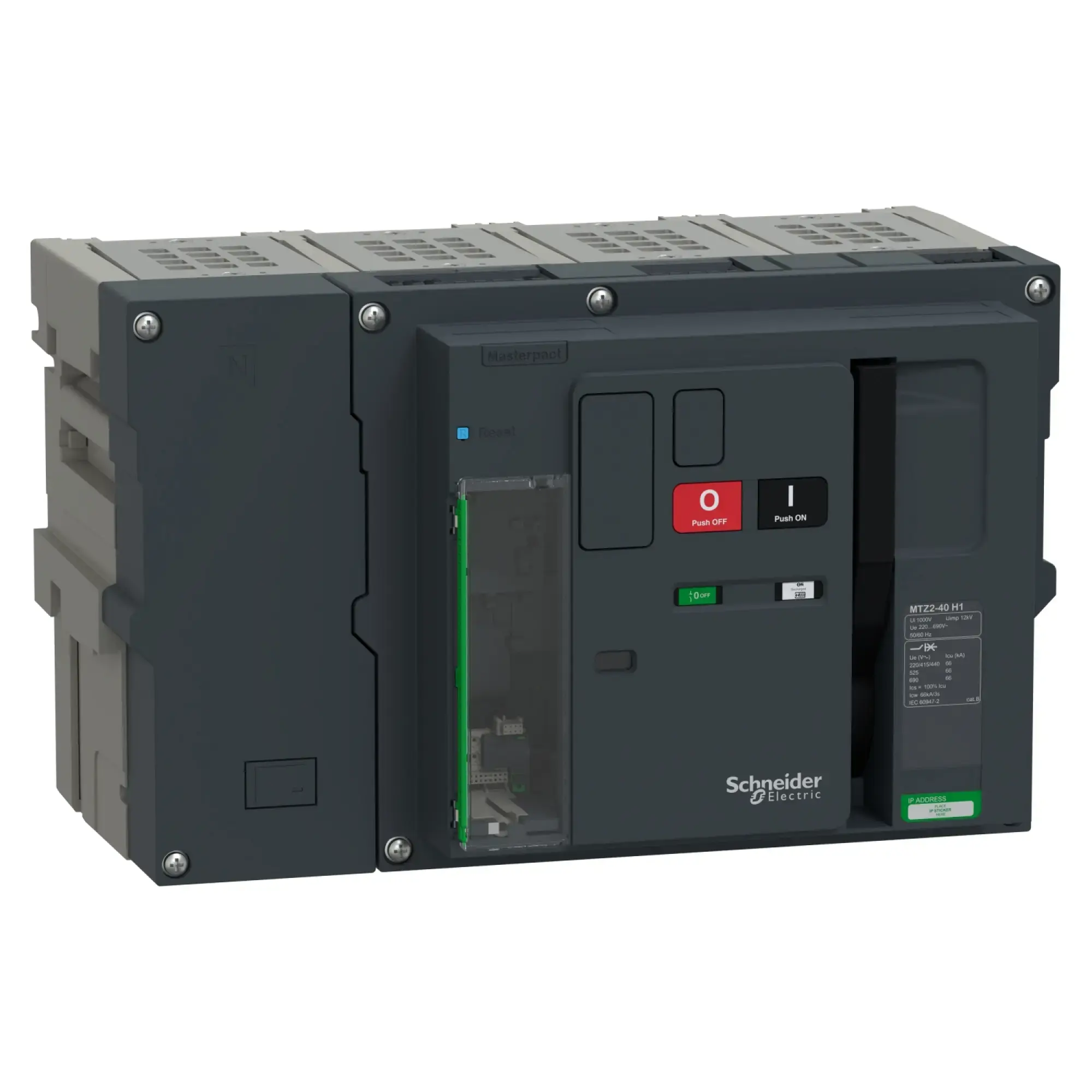 Schneider Electric LV948327 MasterPacT MTZ2 40 4000A H1 66kA/440VAC (Icu) 4P Grundschalter Einschub für MicroLogic Active (img_002)