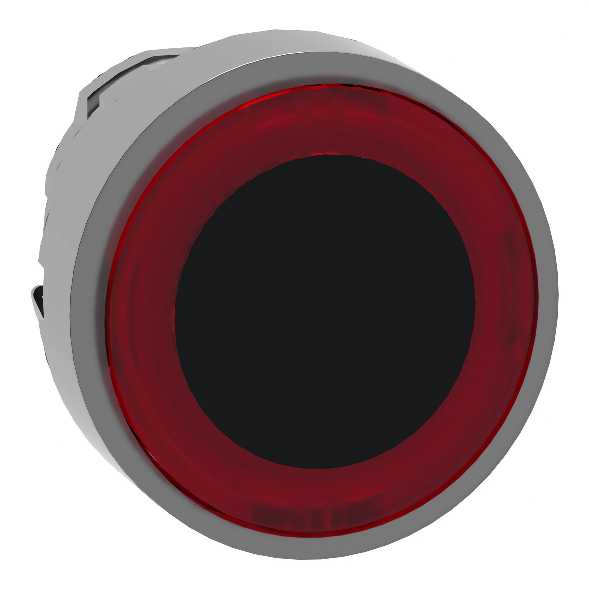 Schneider Electric ZB4BW943 Illuminated pushbutton, front element, Harmony XB4, metal, 22mm, red, illuminated ring, for universal LED (img_001)